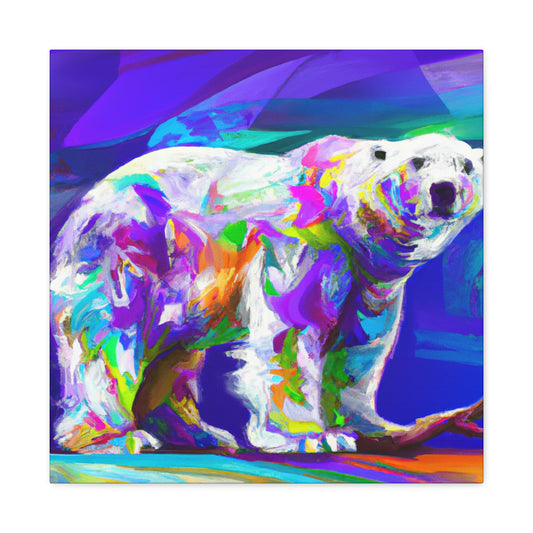 Polar Bear in Fauve - Canvas