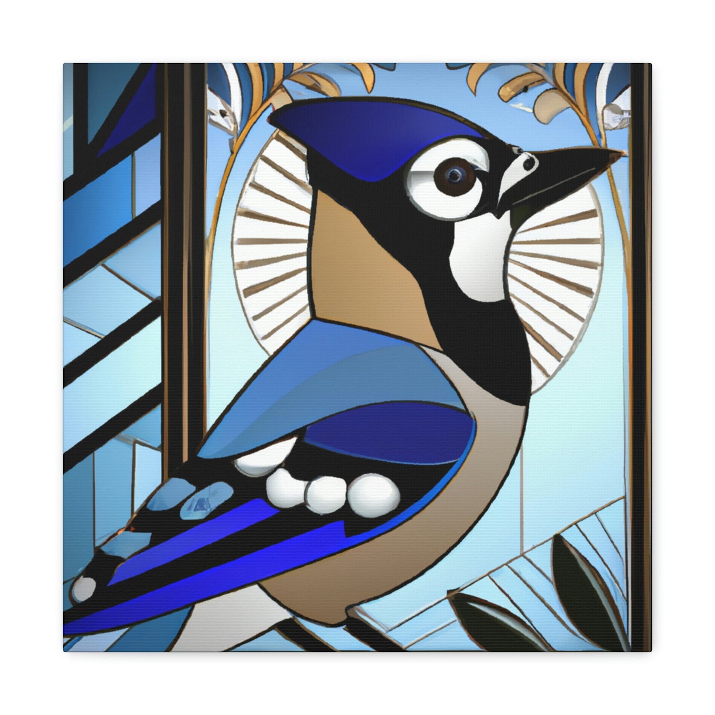 "Midnight Blue Jay Dream" - Canvas