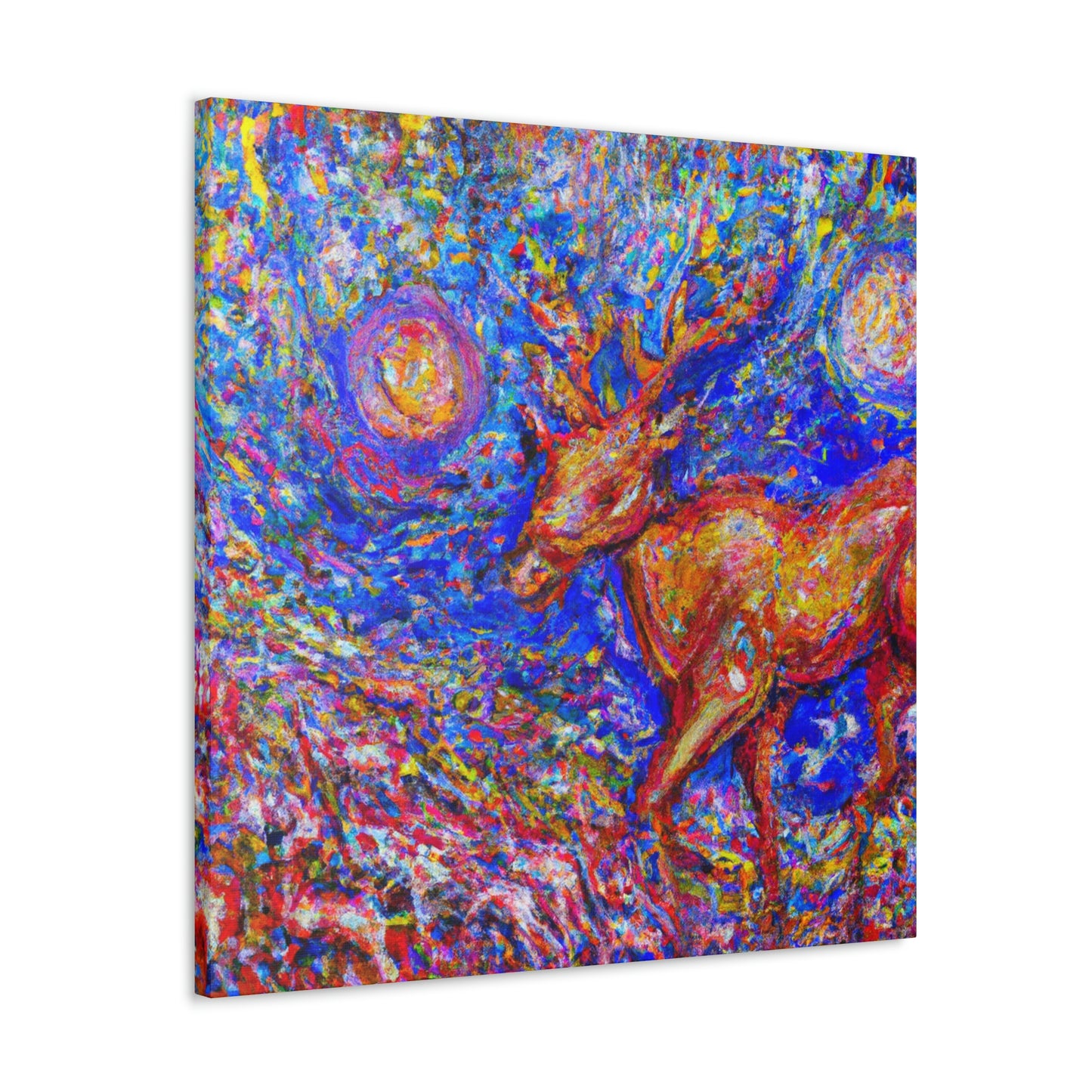 Reindeer in Expressionism - Canvas