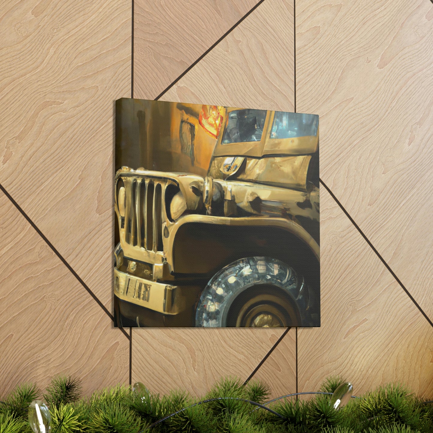 "Jeep in Morning Light" - Canvas