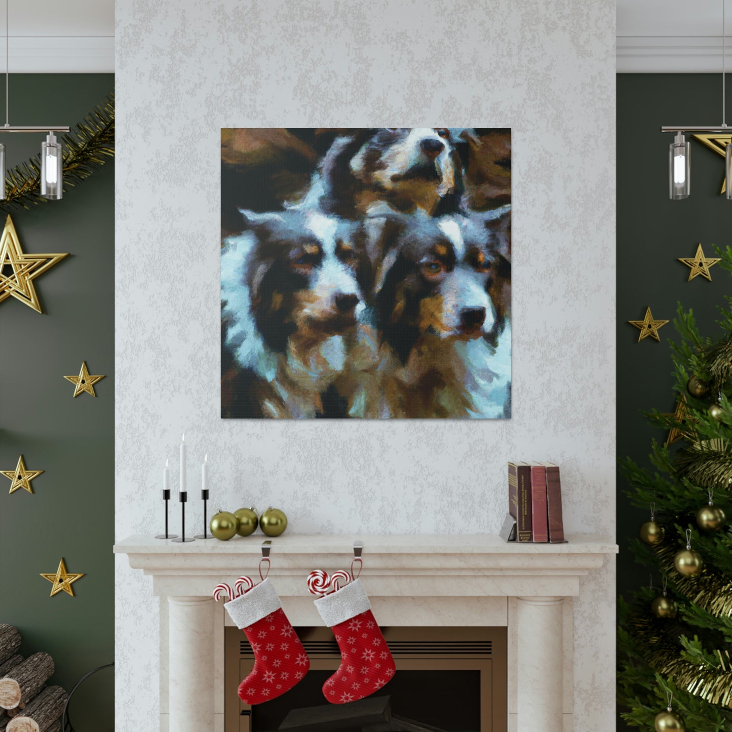 Australian Shepherd Solitude - Canvas