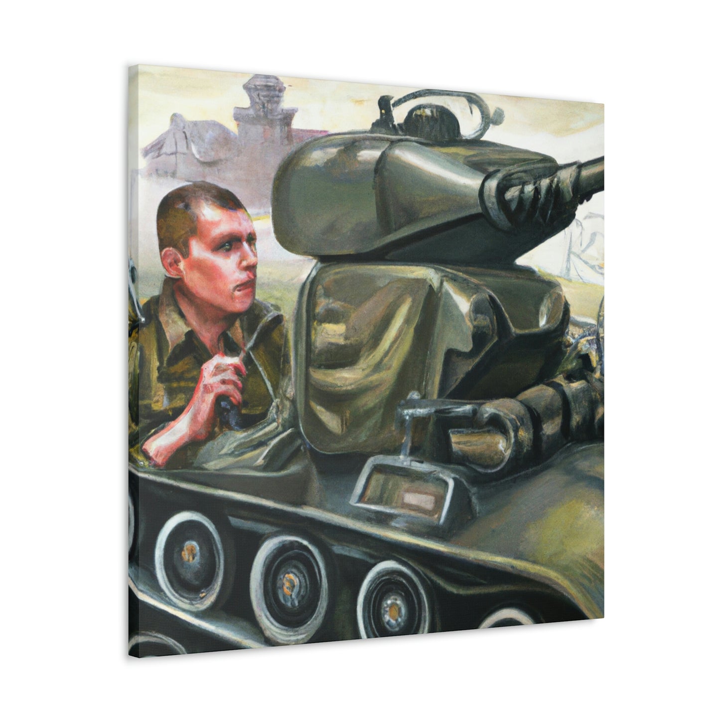 "Tank Operator Dreamscape" - Canvas