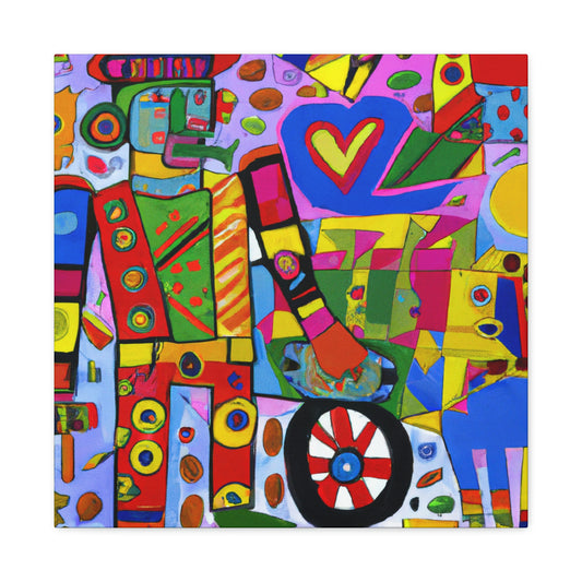 "Mechanic in Fauvism" - Canvas