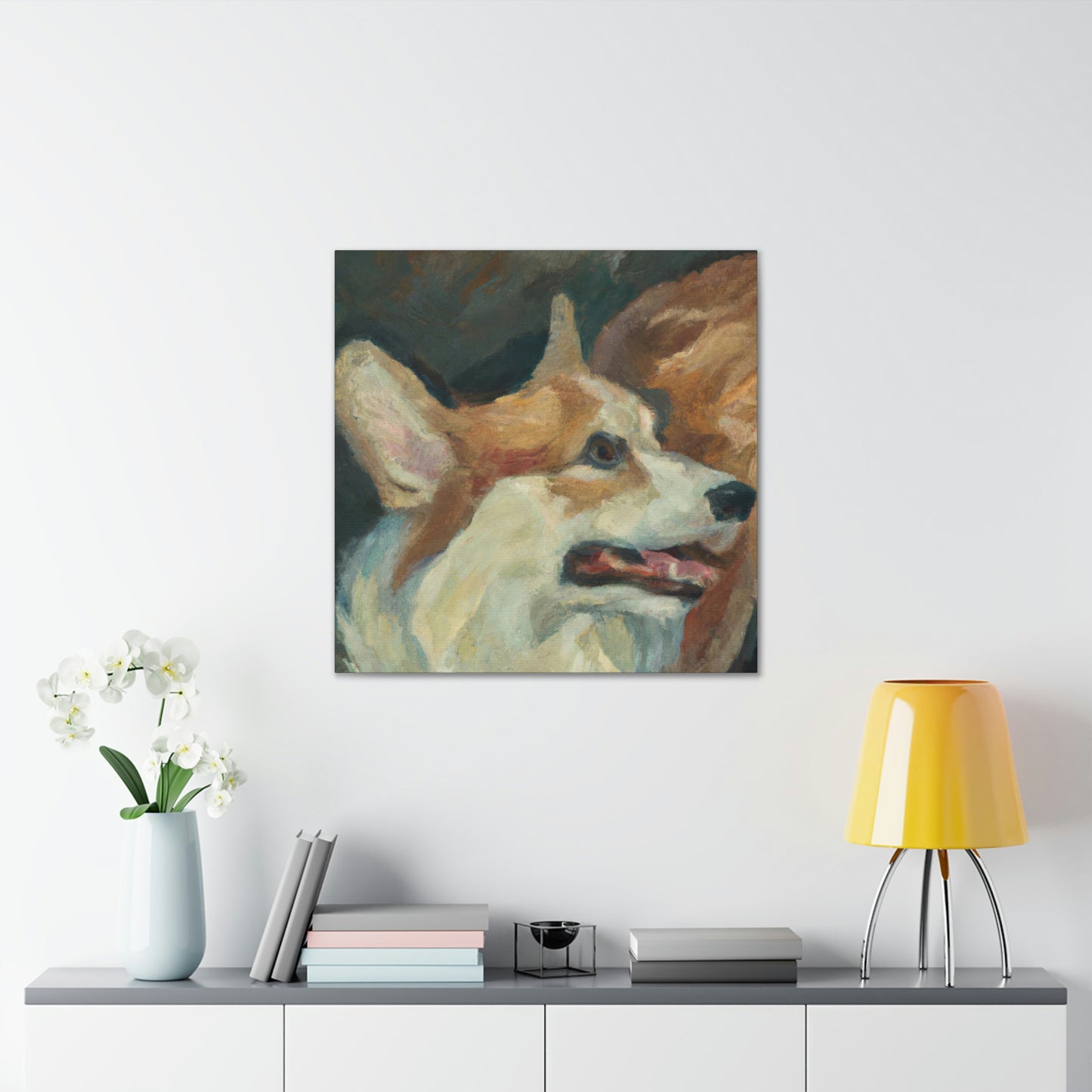 Corgi's Surreal Dream - Canvas