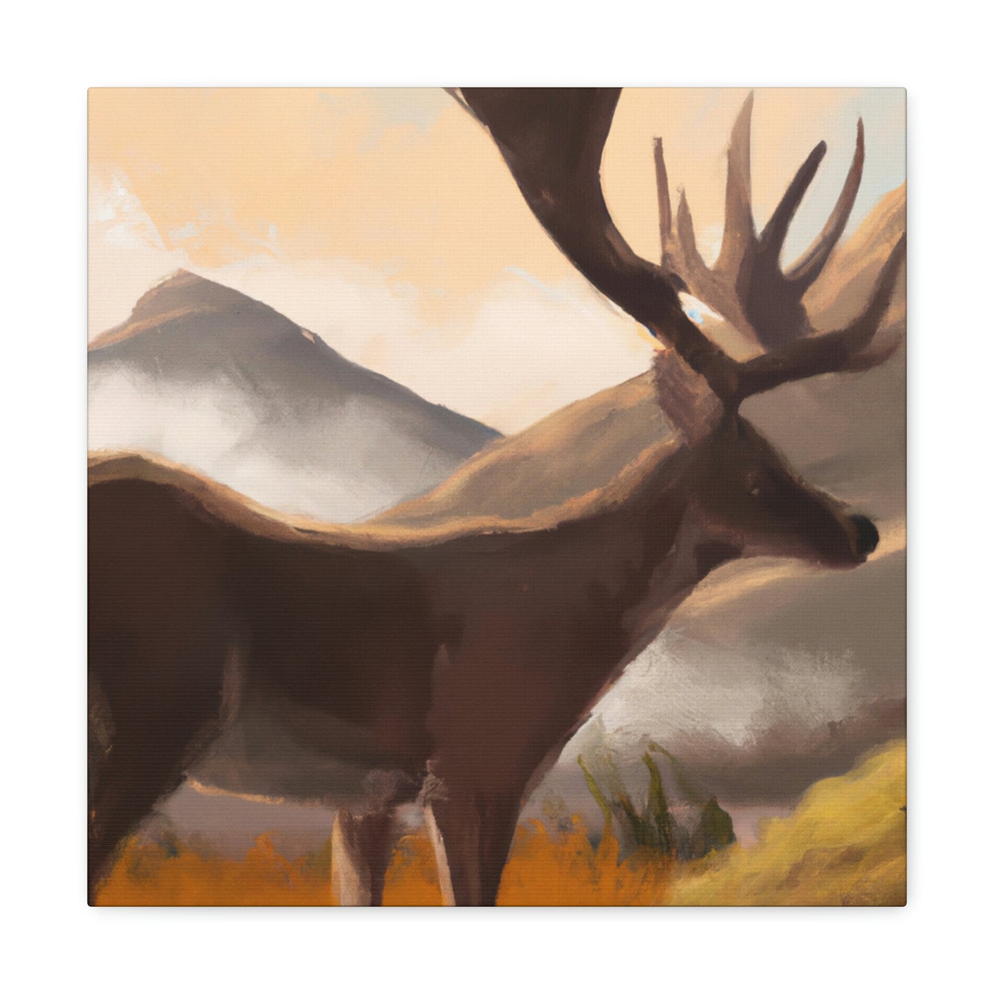 Deer in Morning Light - Canvas