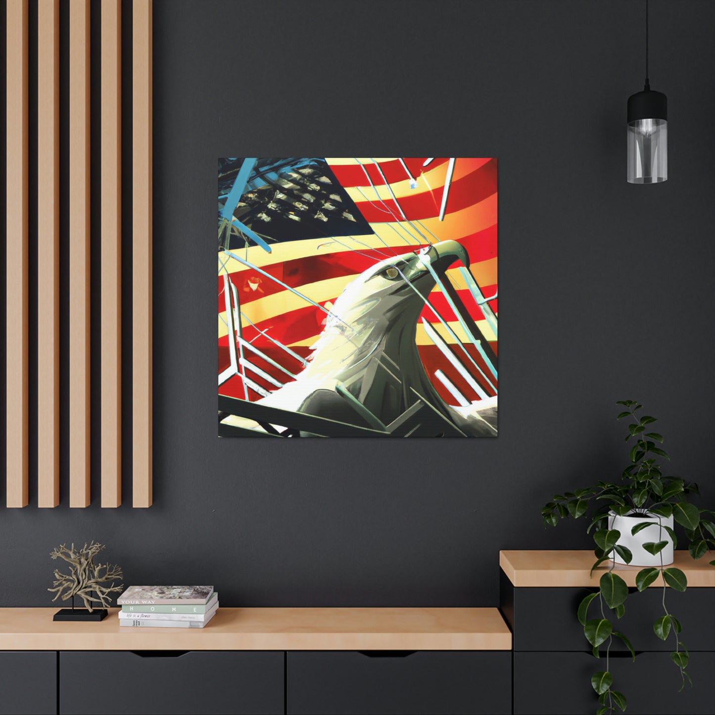 "Majestic American Bald Eagle" - Canvas