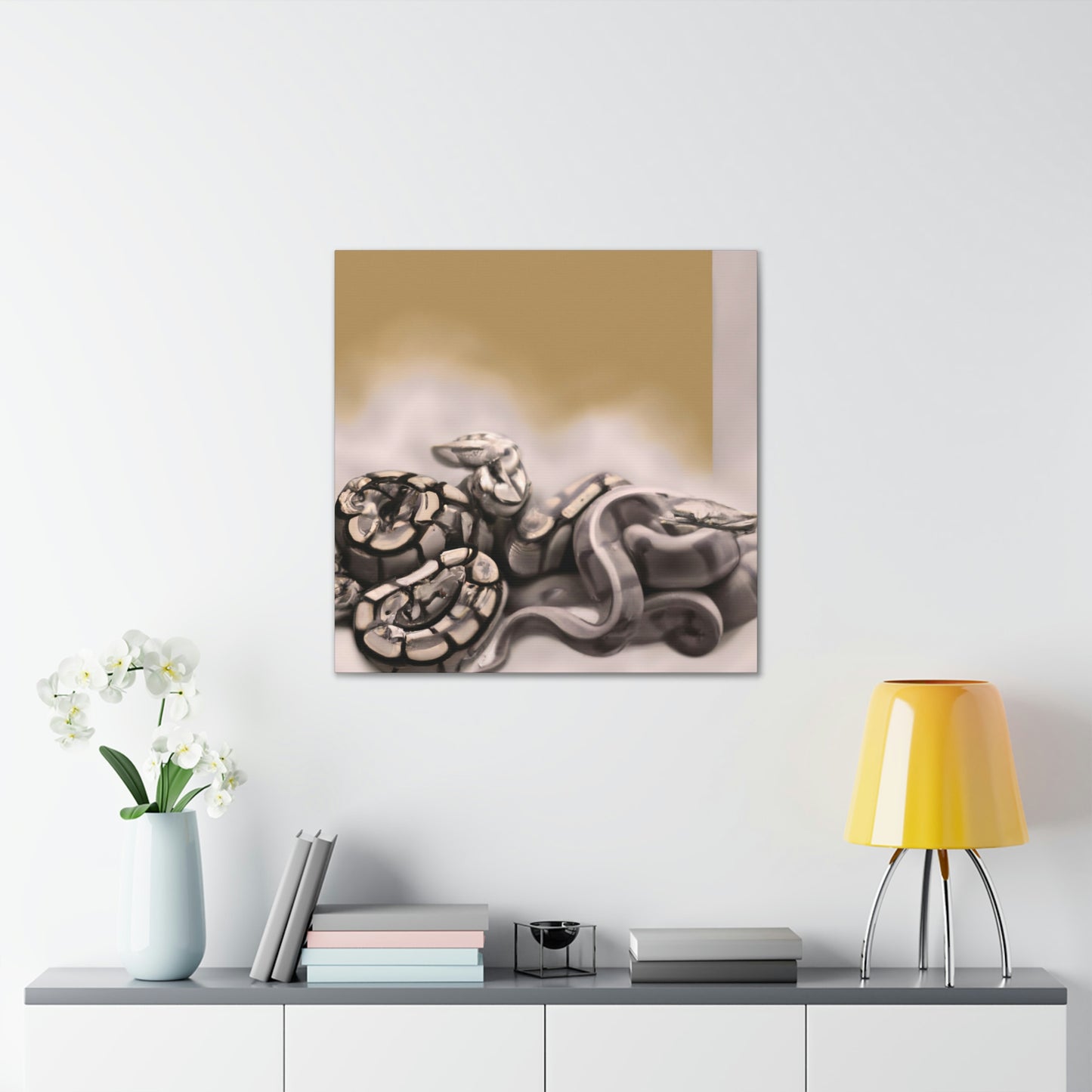 "Snake in Mystic Slumber" - Canvas