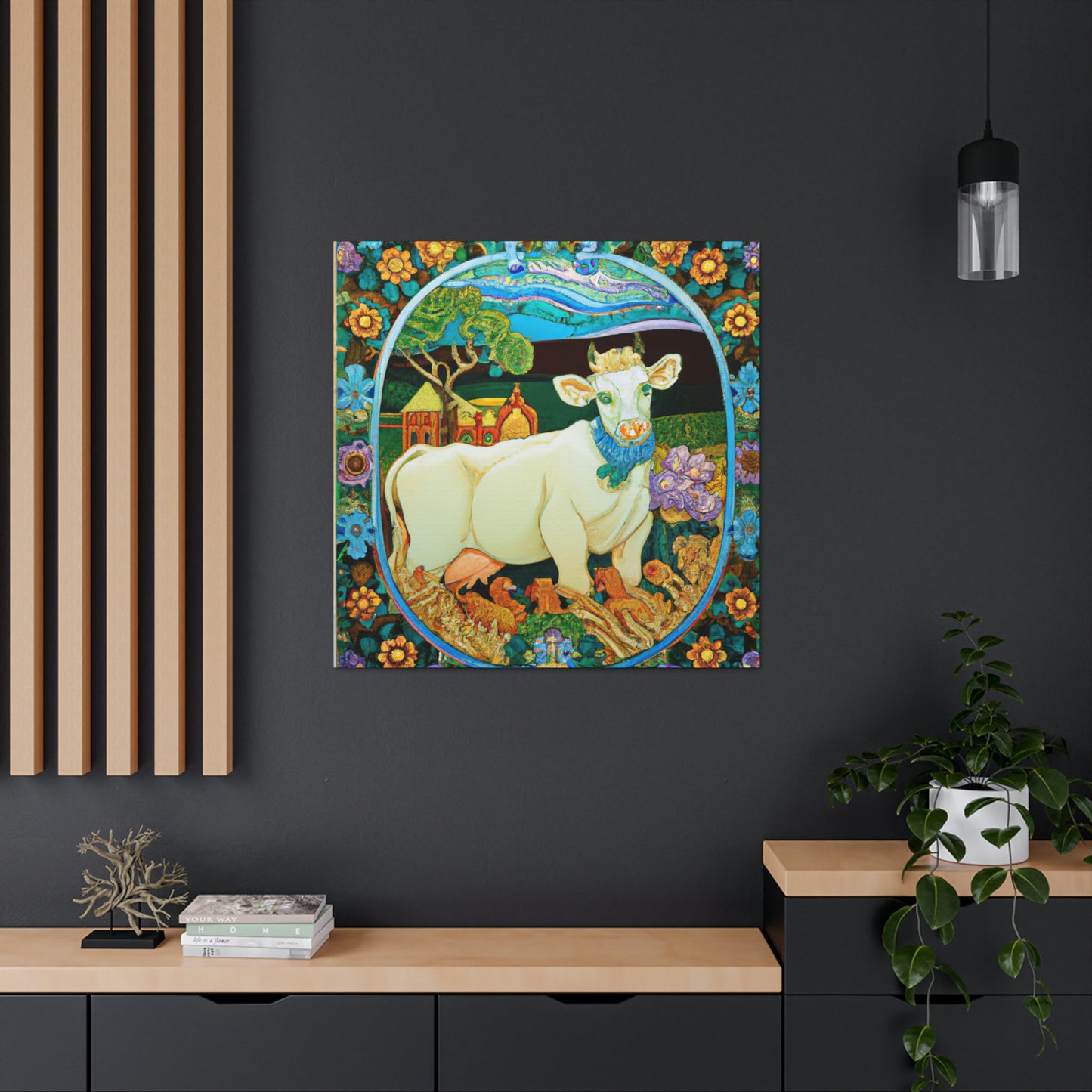 Calf in Art Nouveau - Canvas