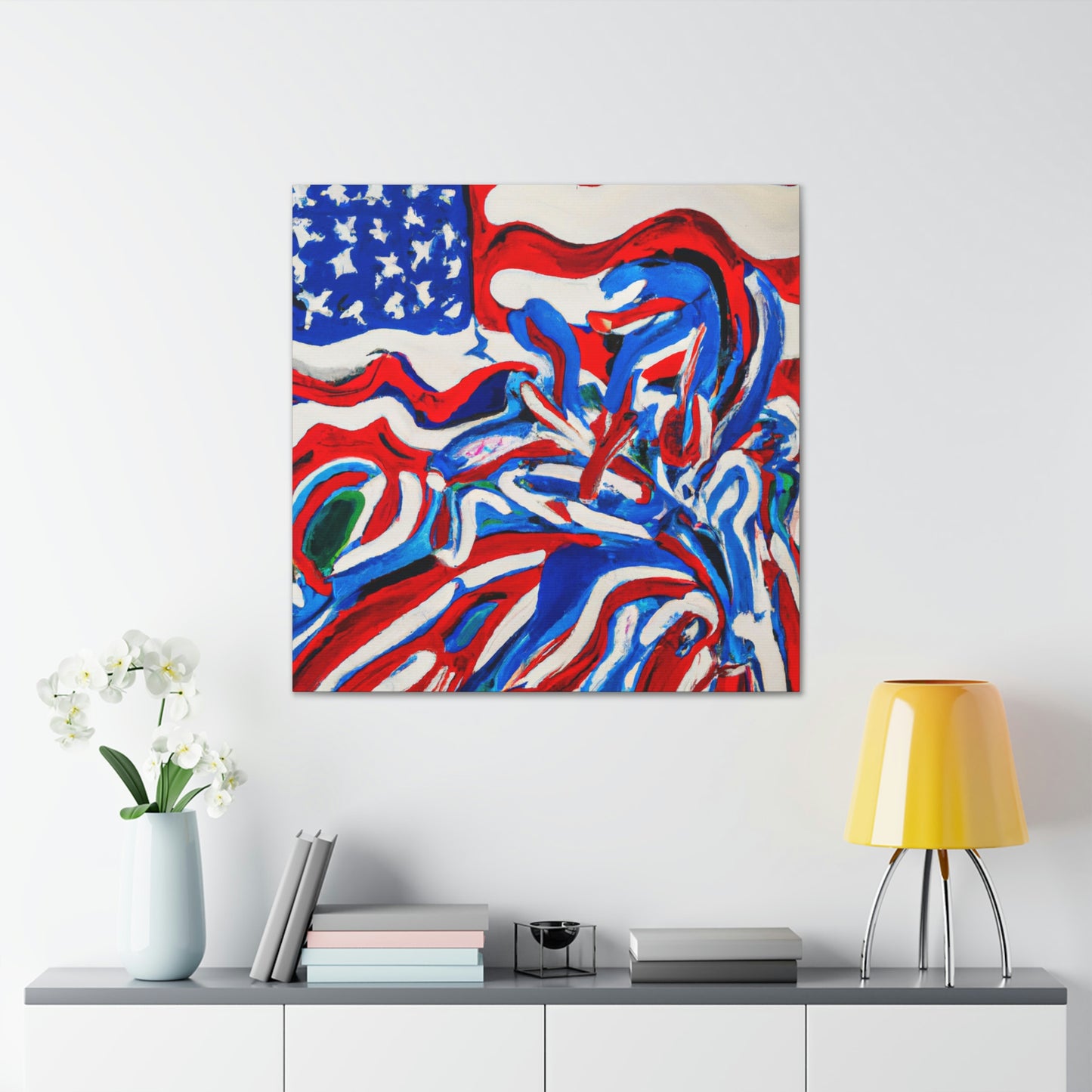 "Flag of Dreams Unfurled" - Canvas