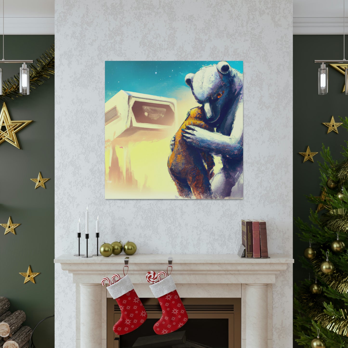 Love's Embrace Bear - Canvas