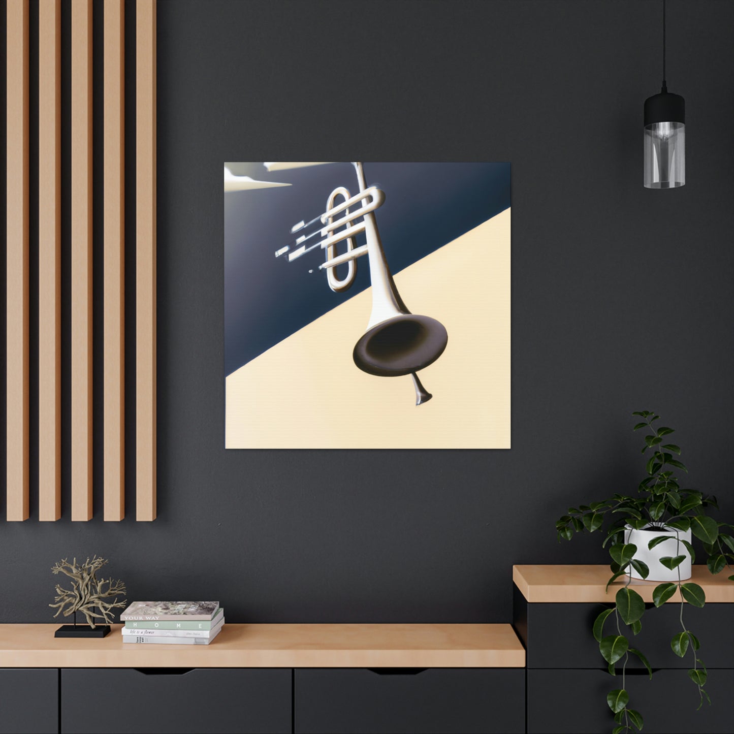 Trombone in the Cloud - Canvas