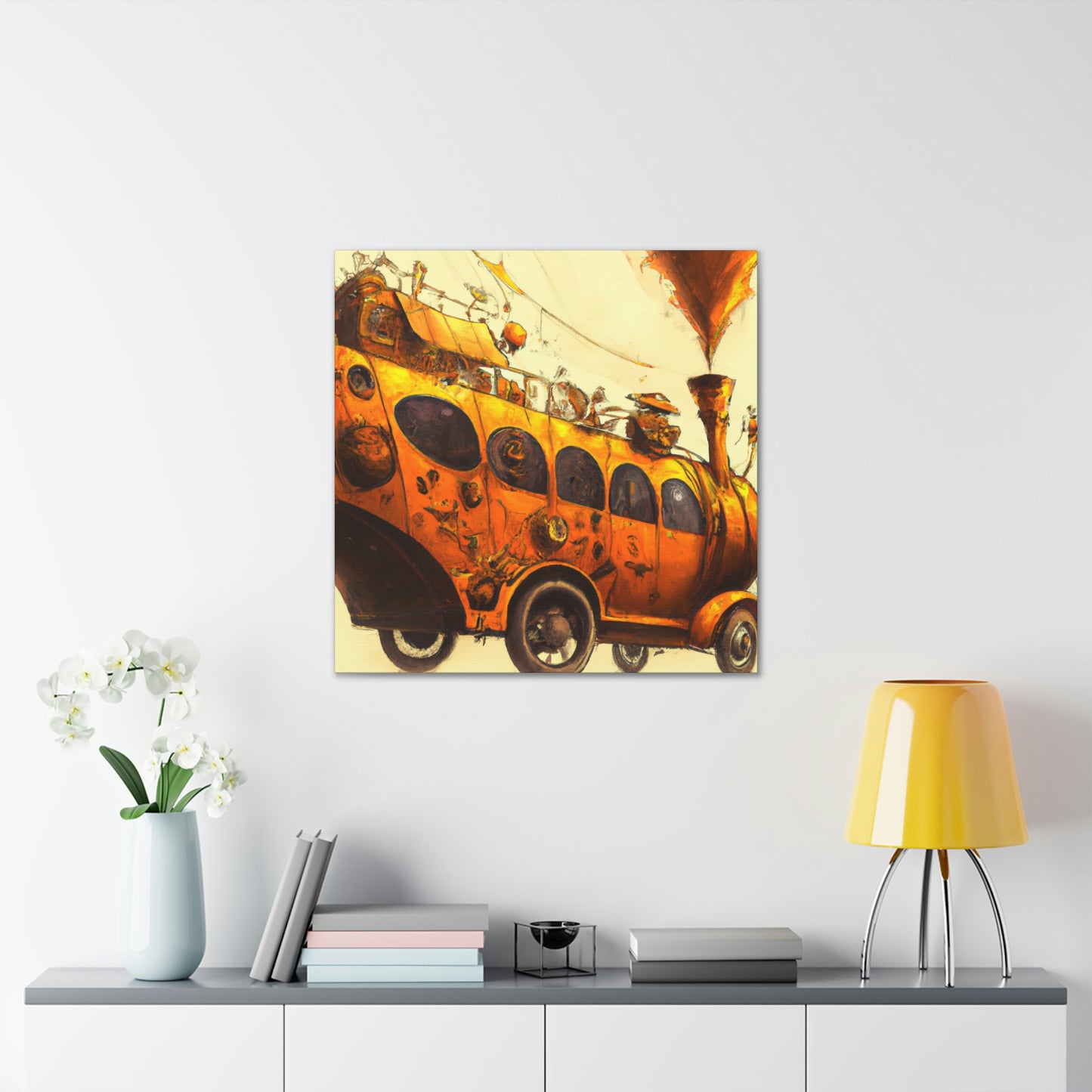 "Steam Bus Grandeur" - Canvas