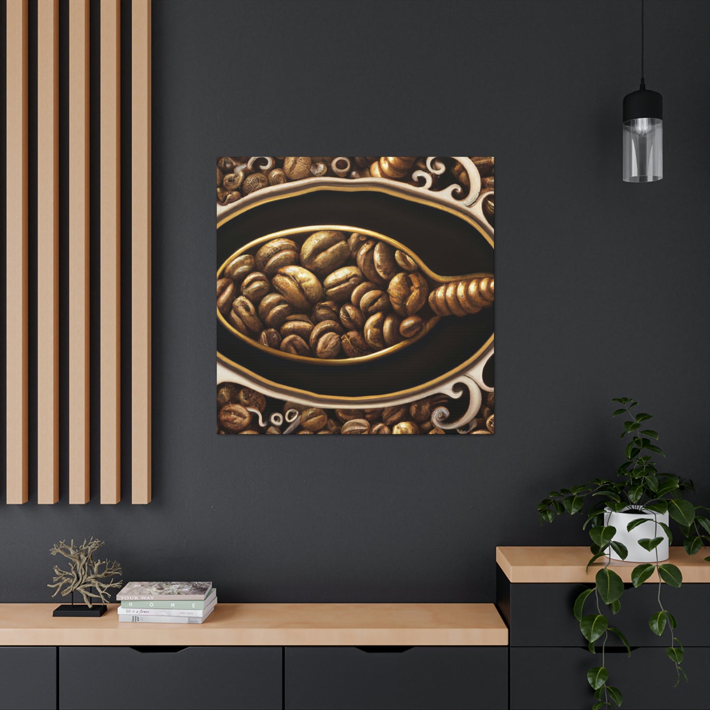 "Coffee Beans Harvested" - Canvas