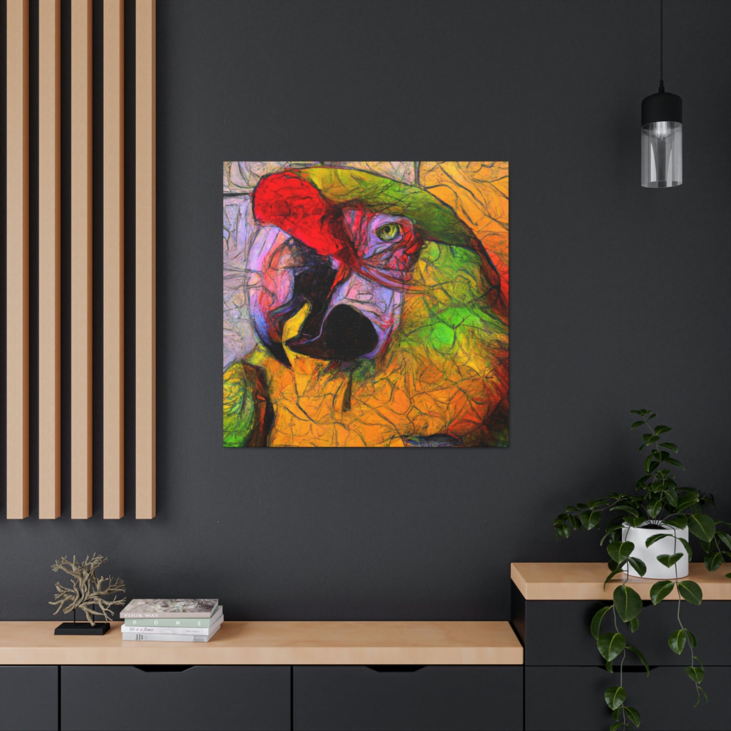 Amazon Parrots Prose. - Canvas