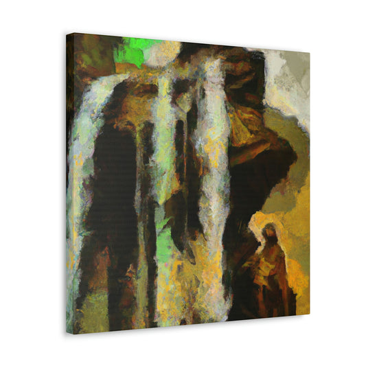 "Waterfall Melodic Mosaic" - Canvas