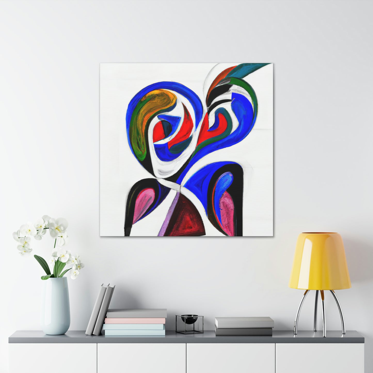 Lovebirds in Flux - Canvas