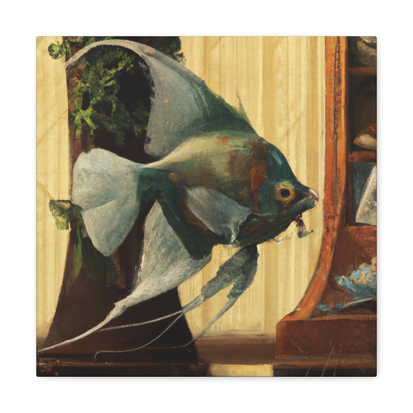 Ascend angelic fish - Canvas