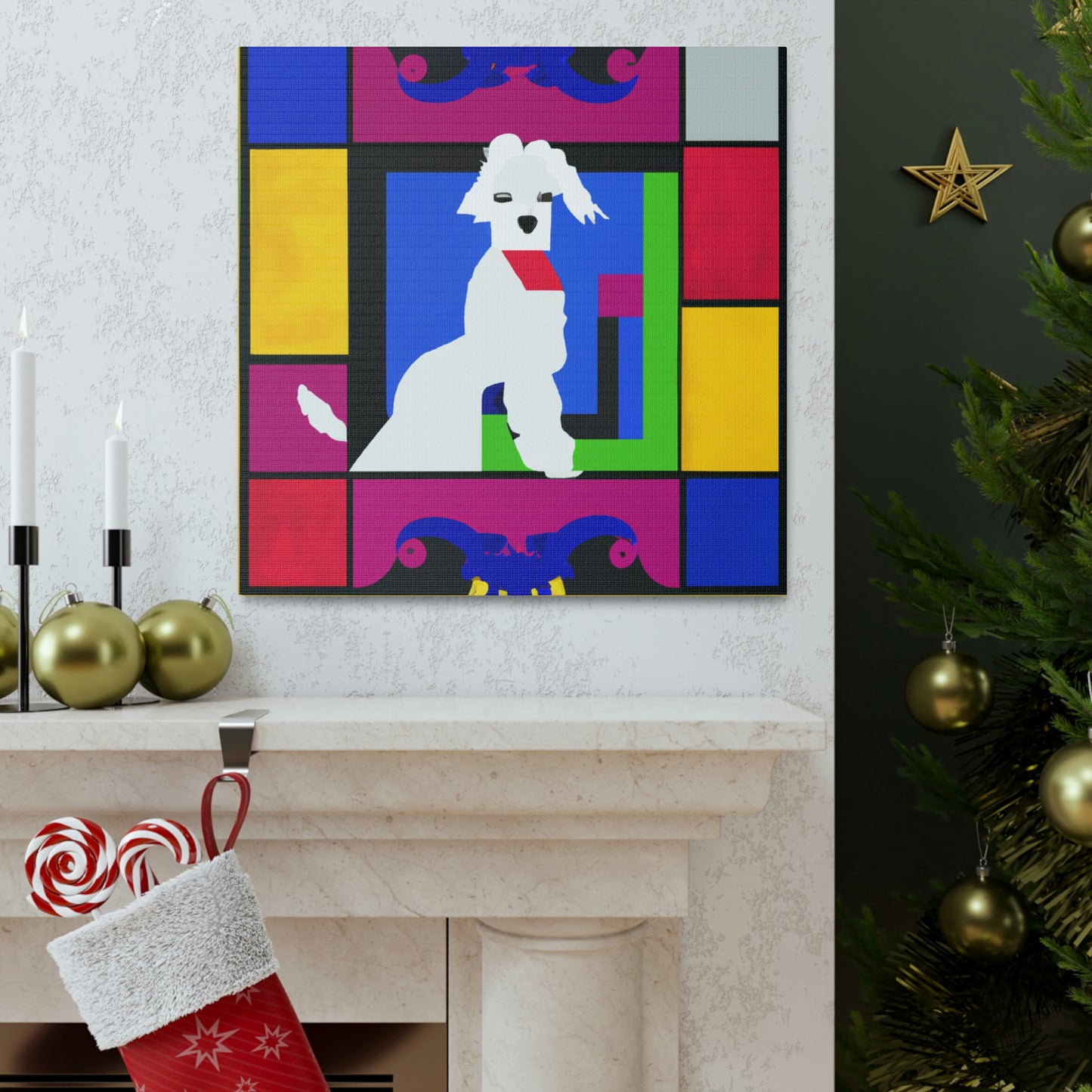 Maltese Puppy Portrait - Canvas