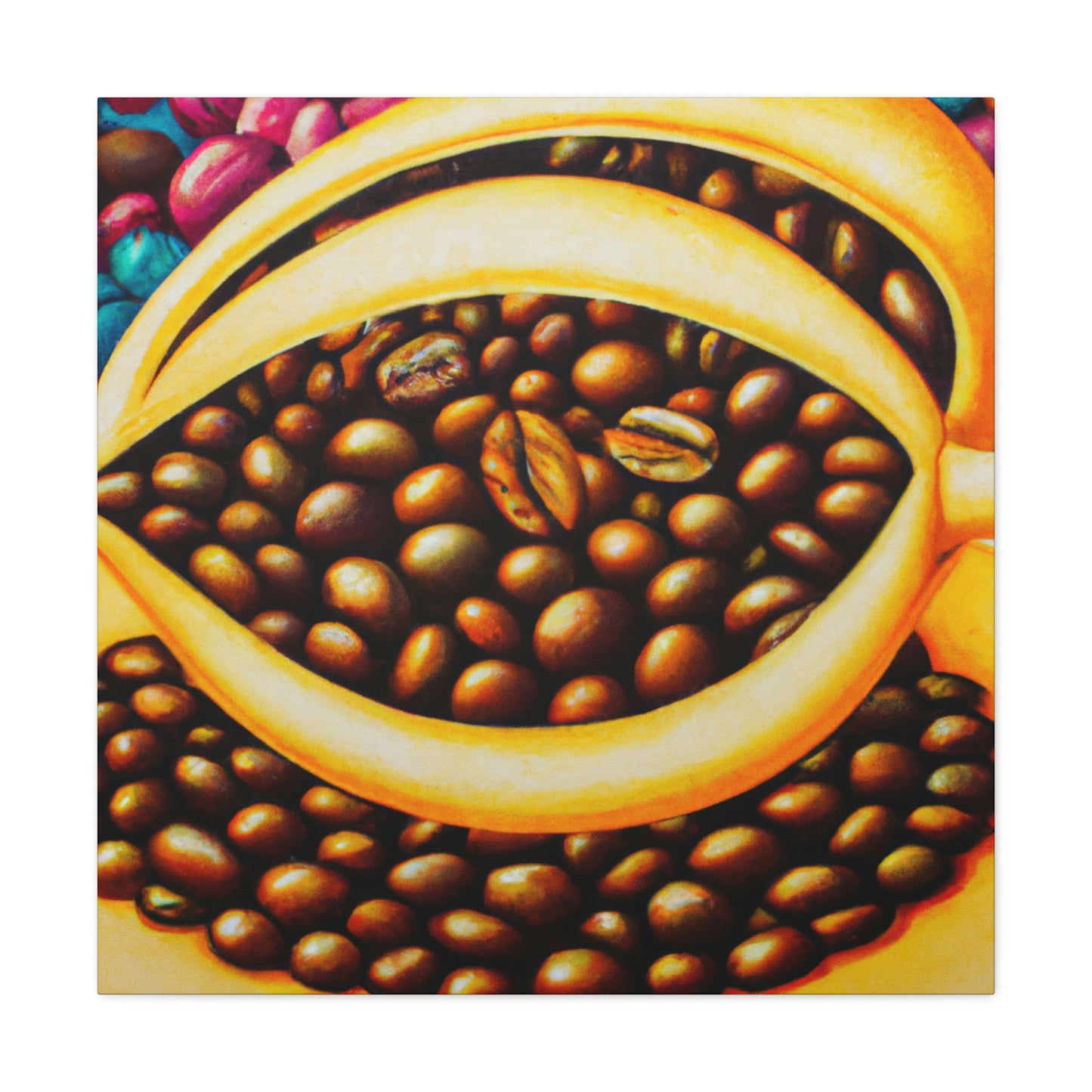 "Coffee Beans Dreamscape" - Canvas