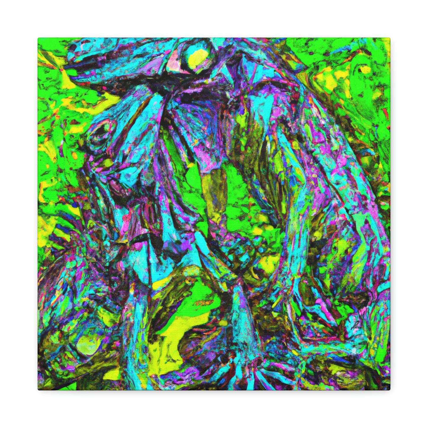 "Iguanas in Abstract". - Canvas