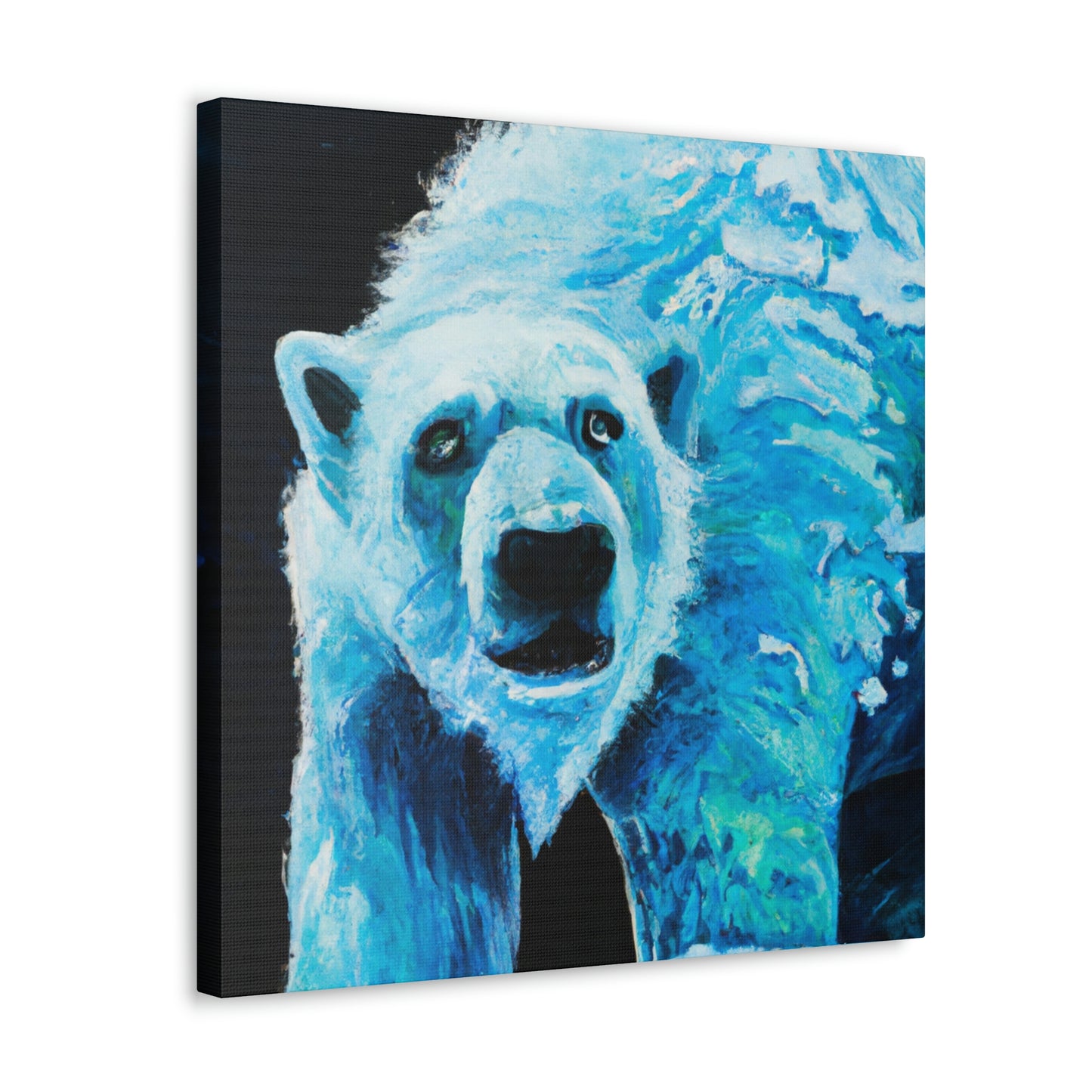 Polar Bear's Embrace - Canvas