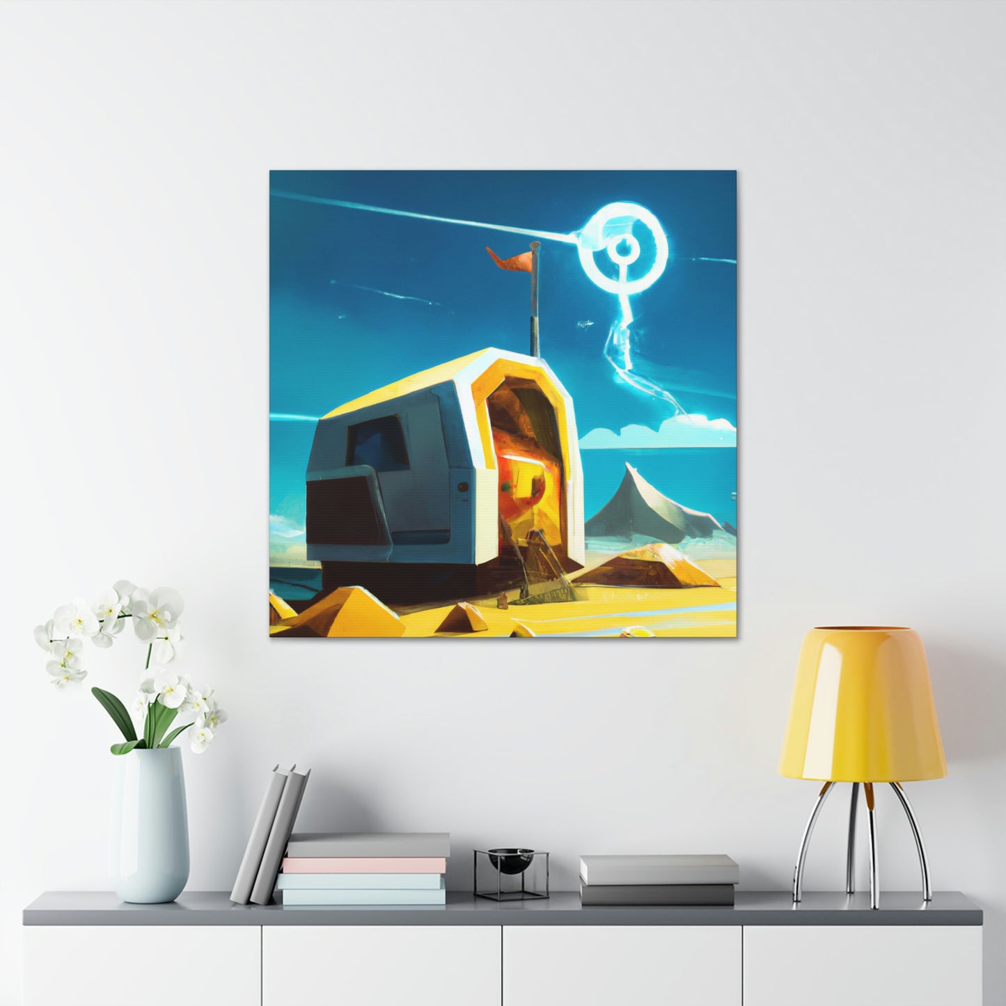 "Surreal Seashore Sanctuary" - Canvas