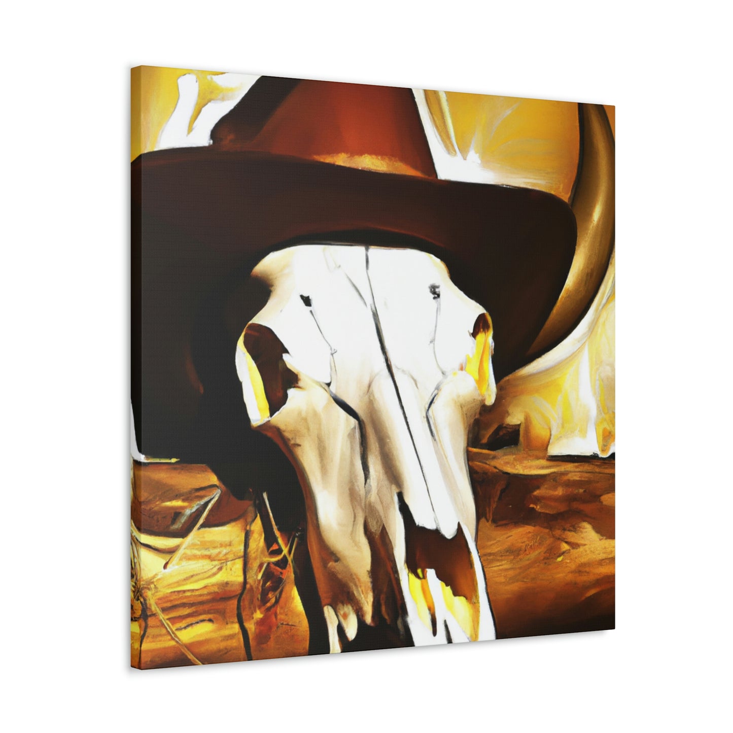 Cow Skull Comedy Set - Canvas