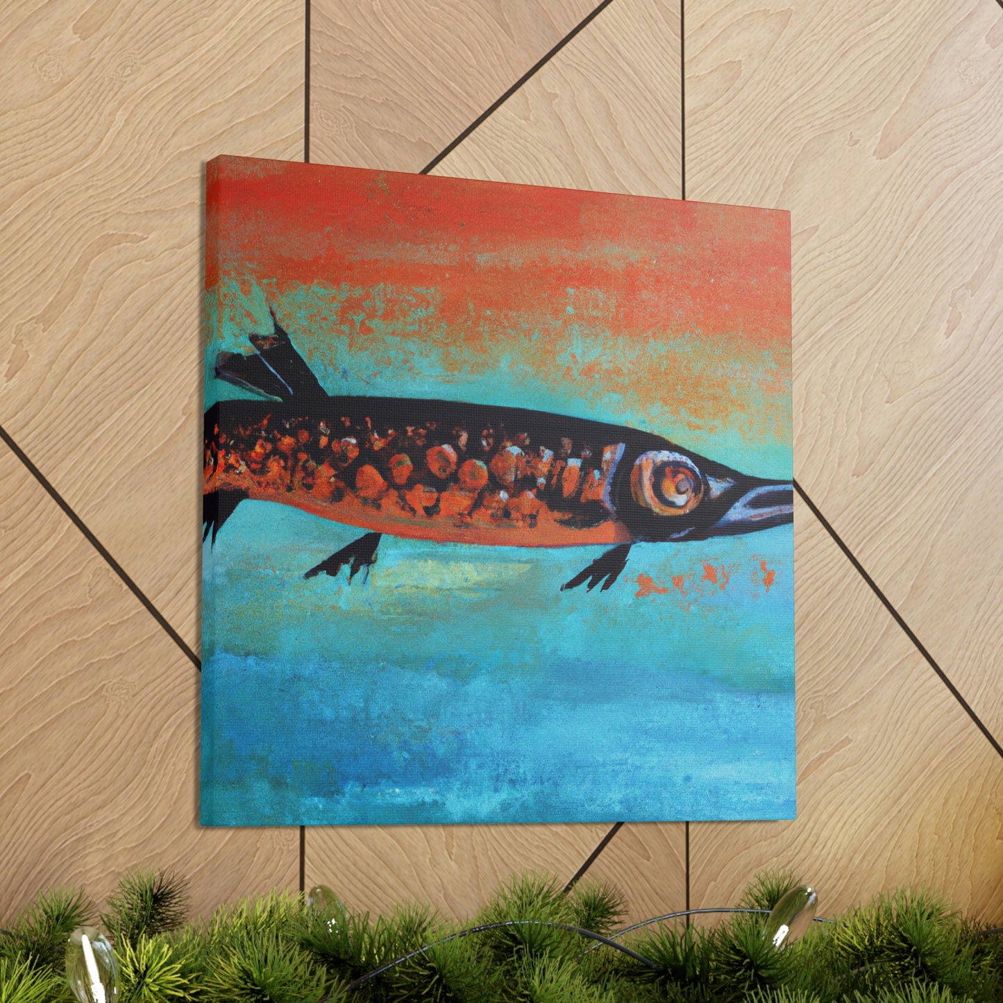 "Barracuda Abstractive Scene" - Canvas