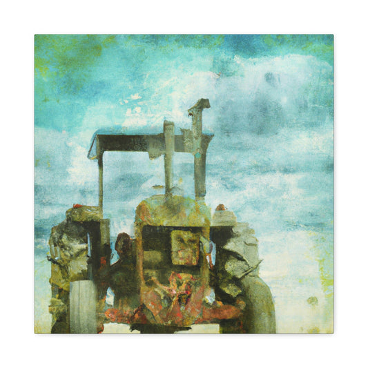 "Tractor in Surrealism" - Canvas