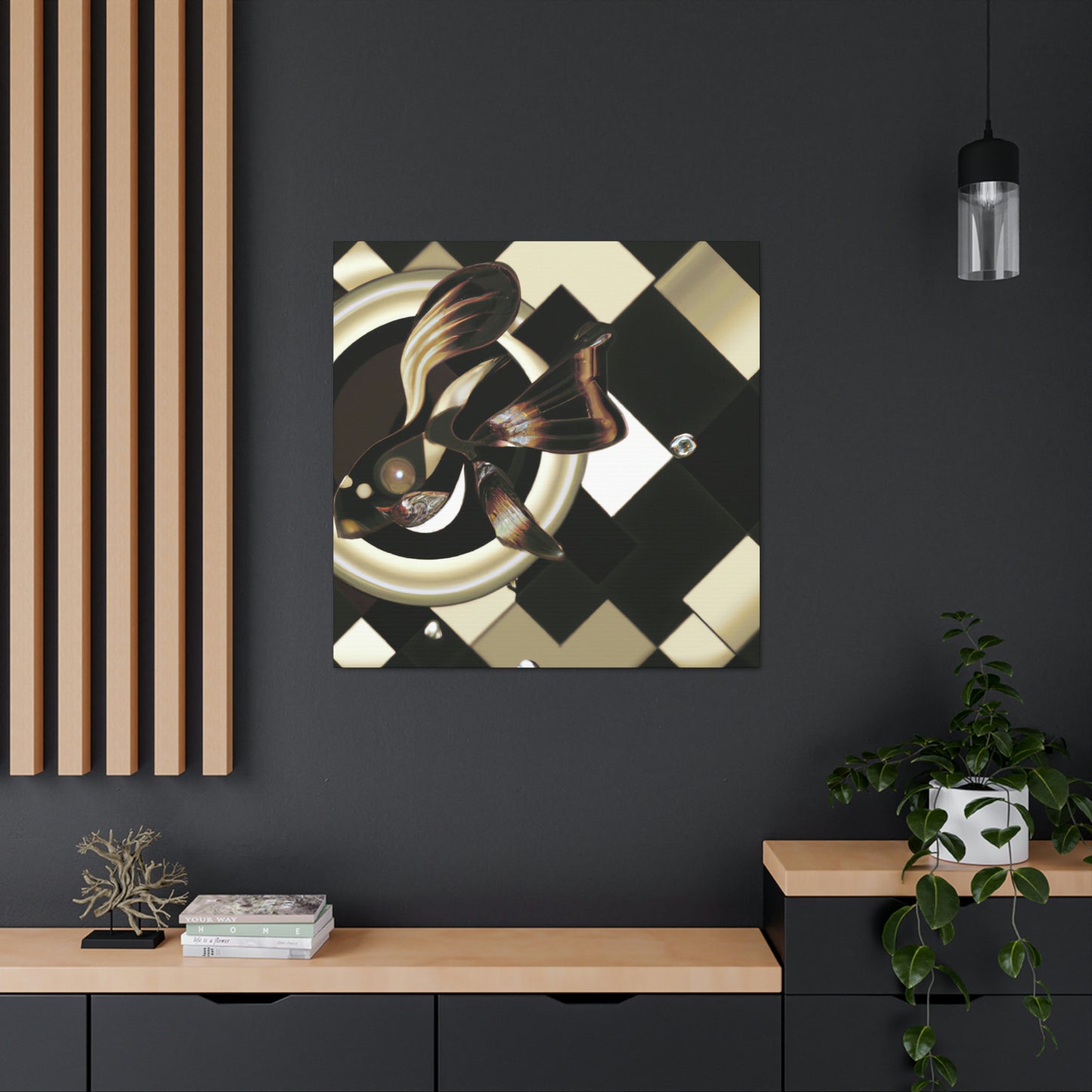 "Guppy's Art Deco Dream" - Canvas