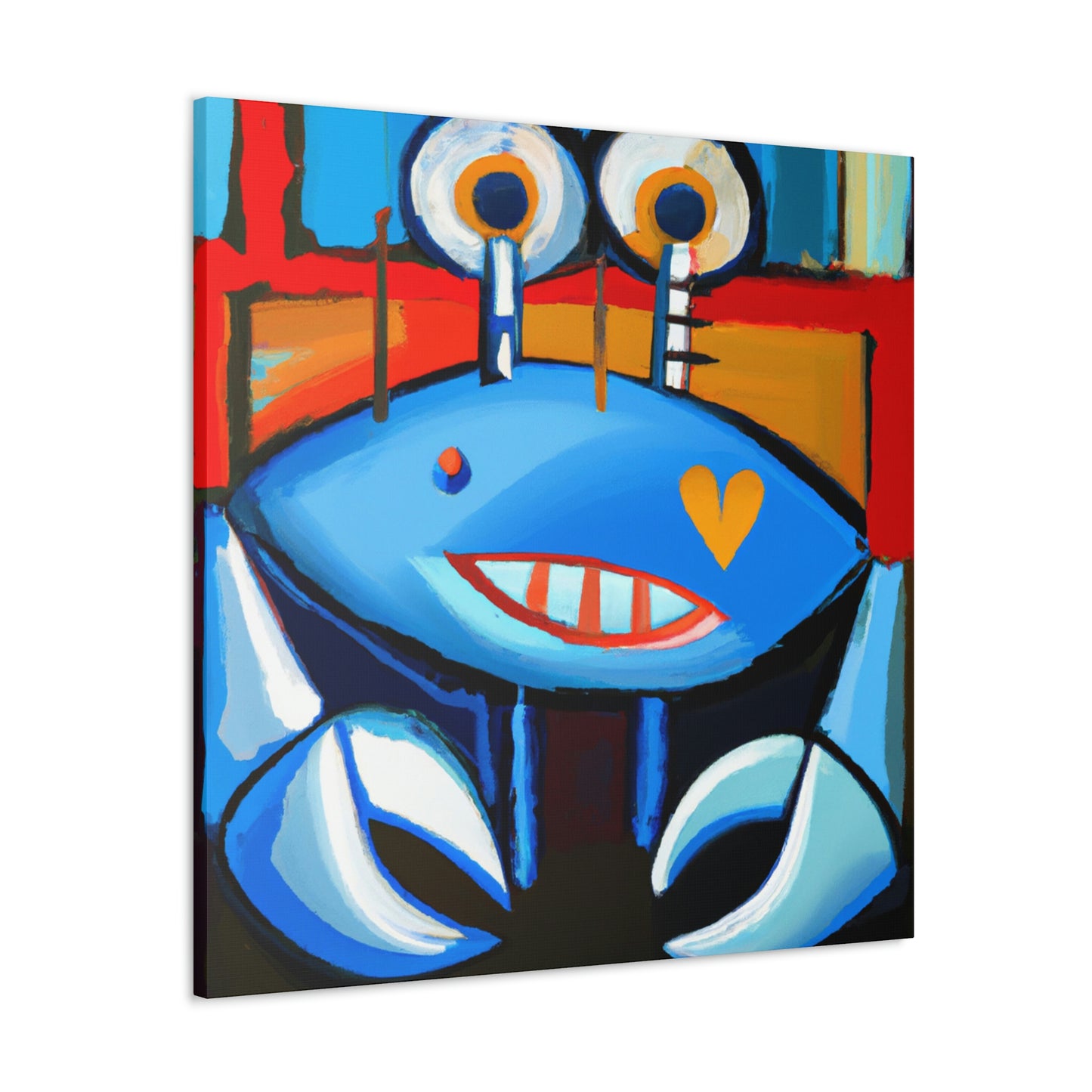 Crab in Abstract Art - Canvas