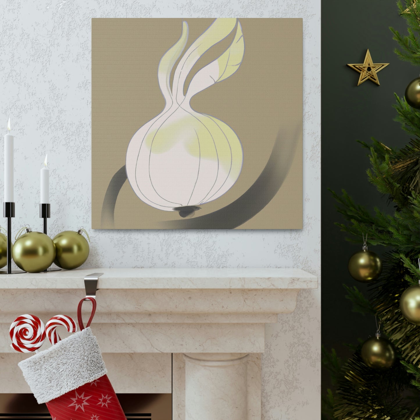 "Onion in Art Deco" - Canvas