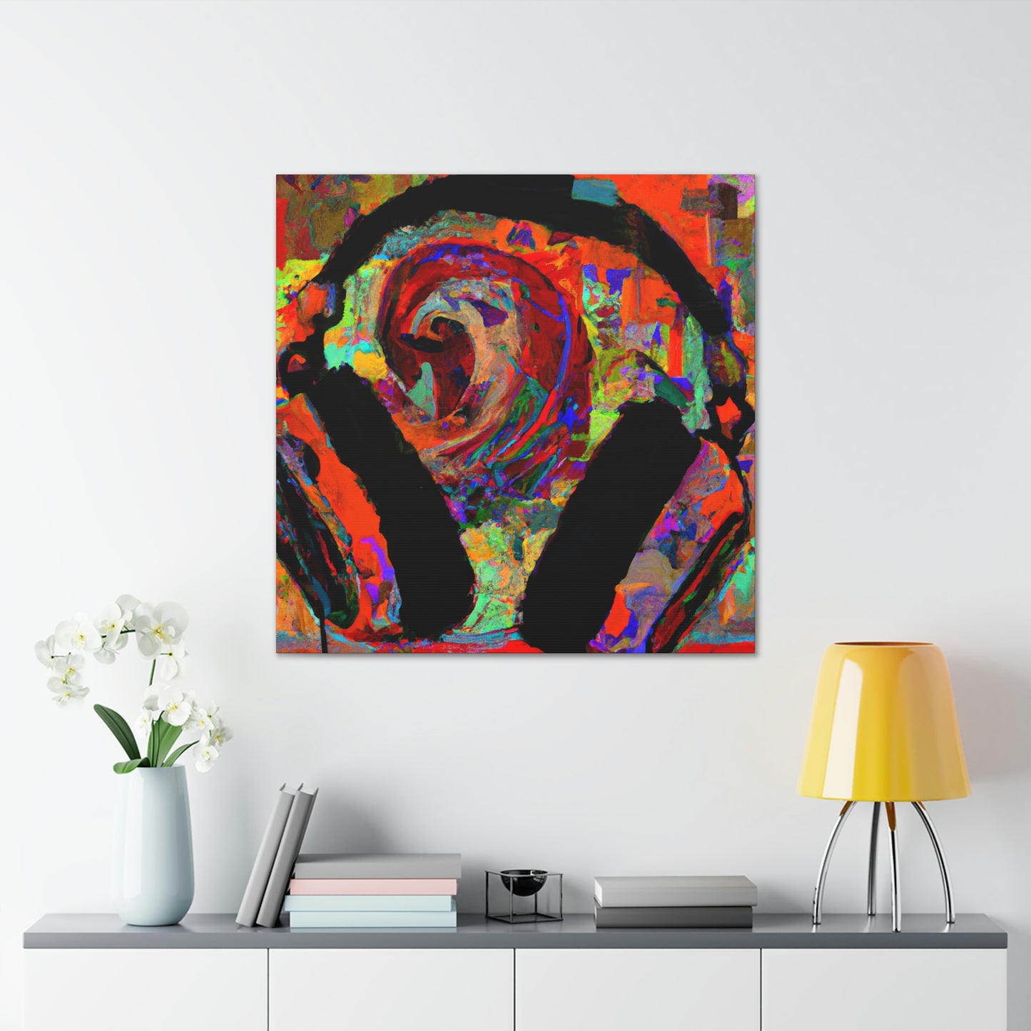 Headphones in Melody. - Canvas