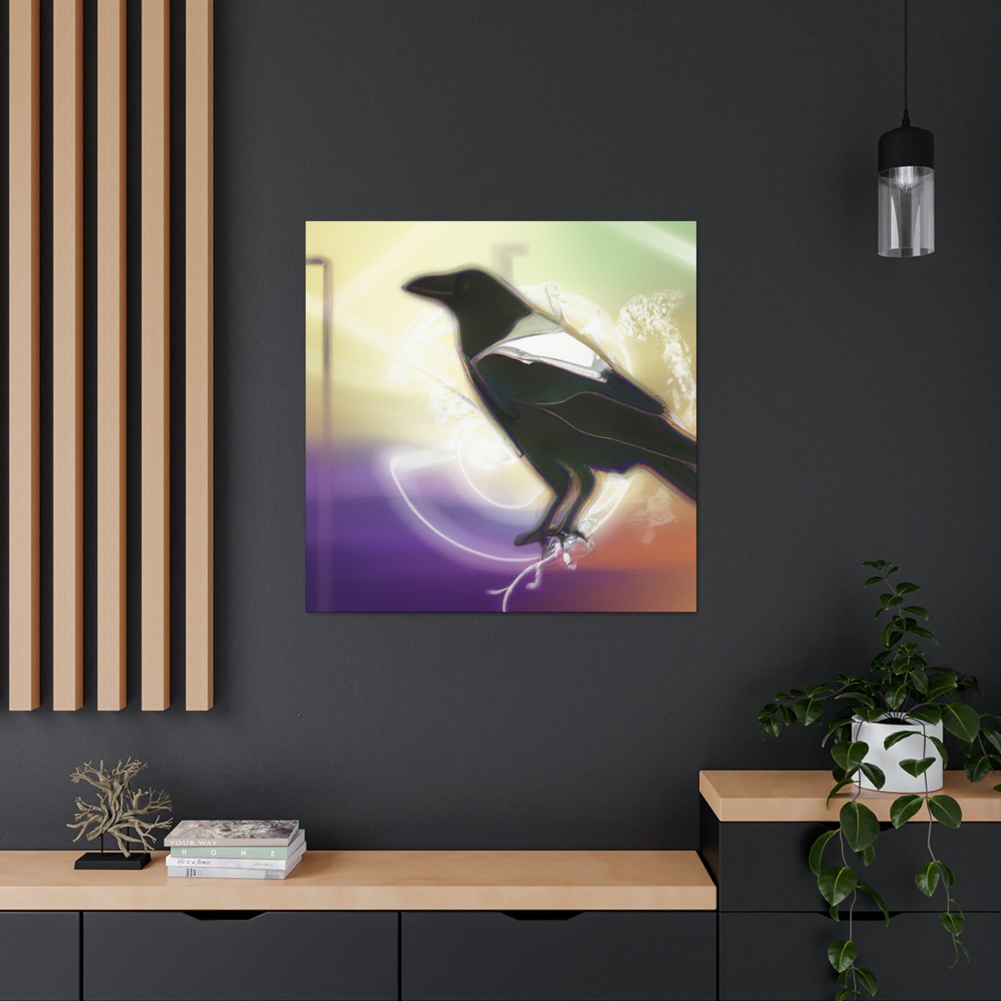 "Crows of the Big Apple" - Canvas