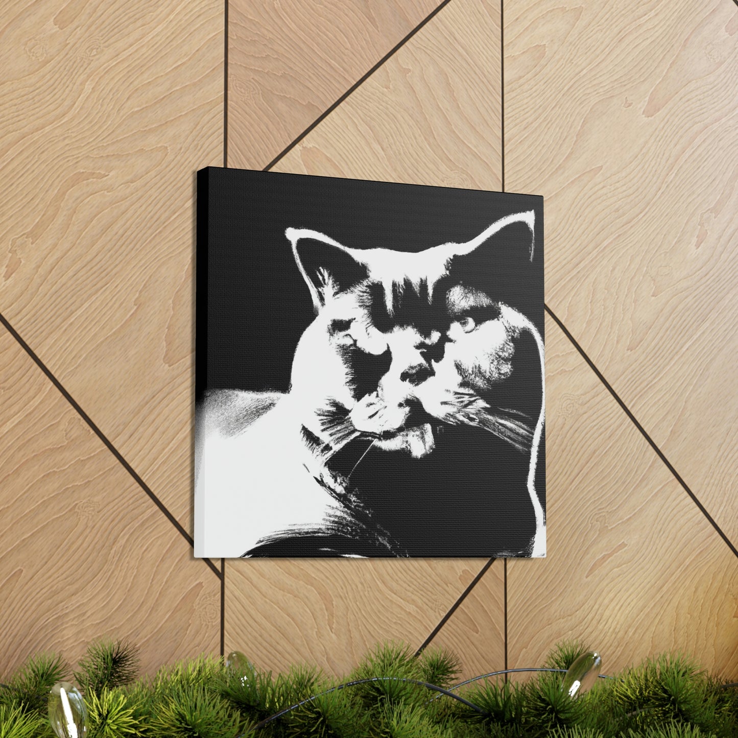 "Pop Britannia Cat Portrait" - Canvas