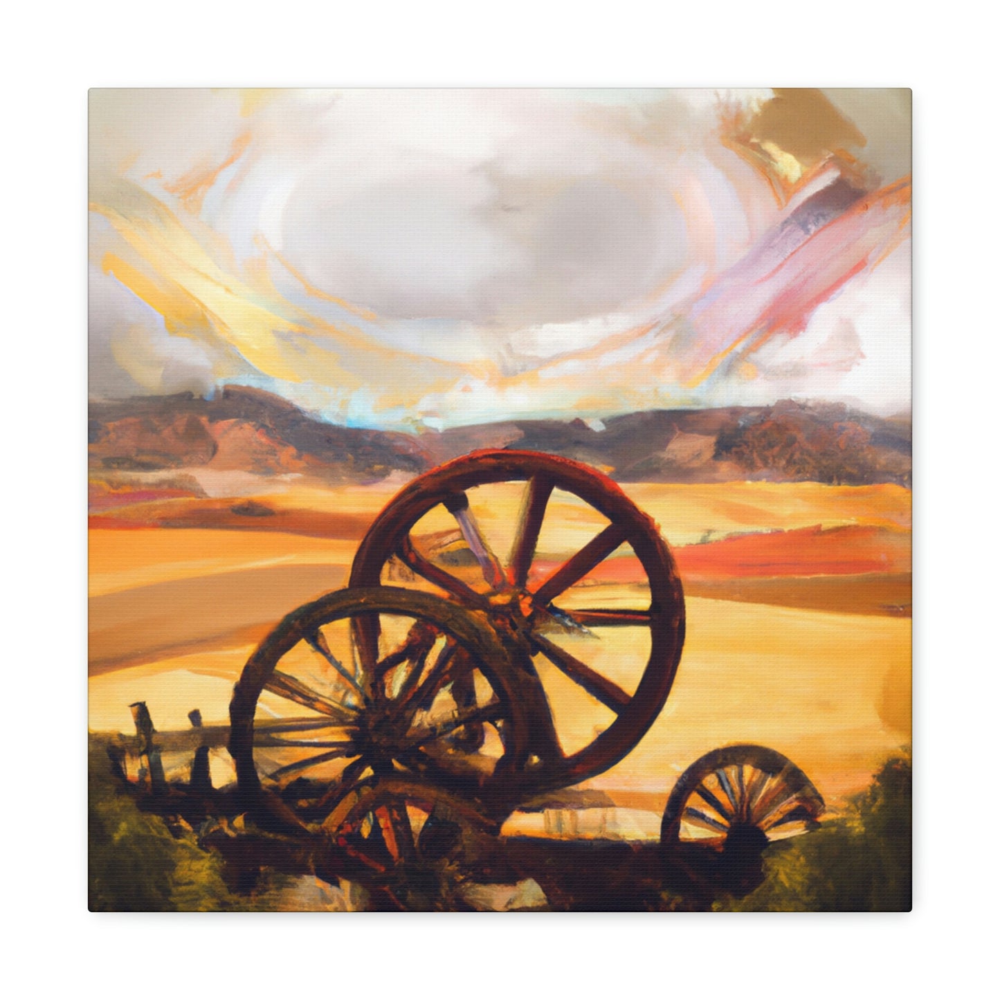 Wheeling Through History - Canvas