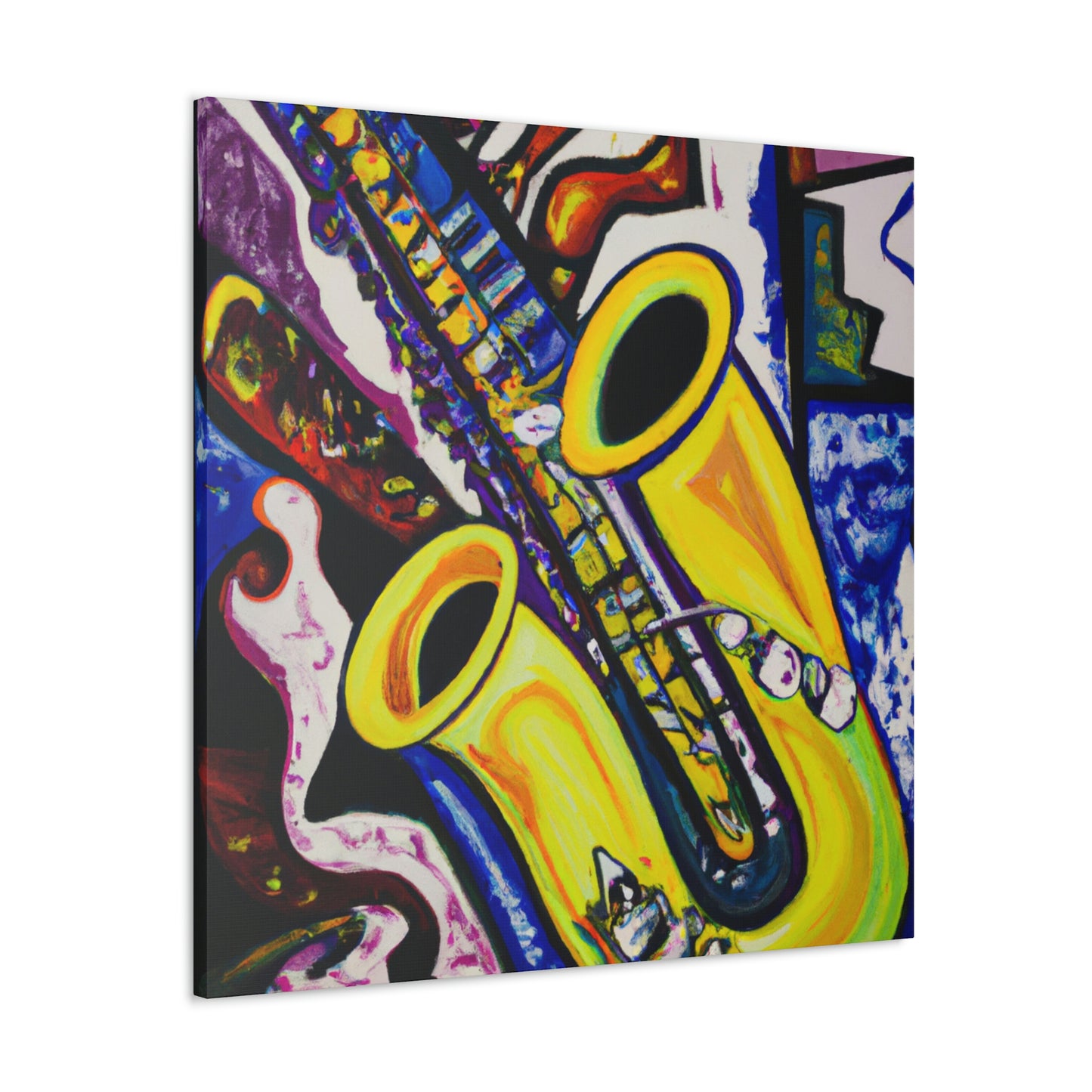 "Saxophone in Motion" - Canvas