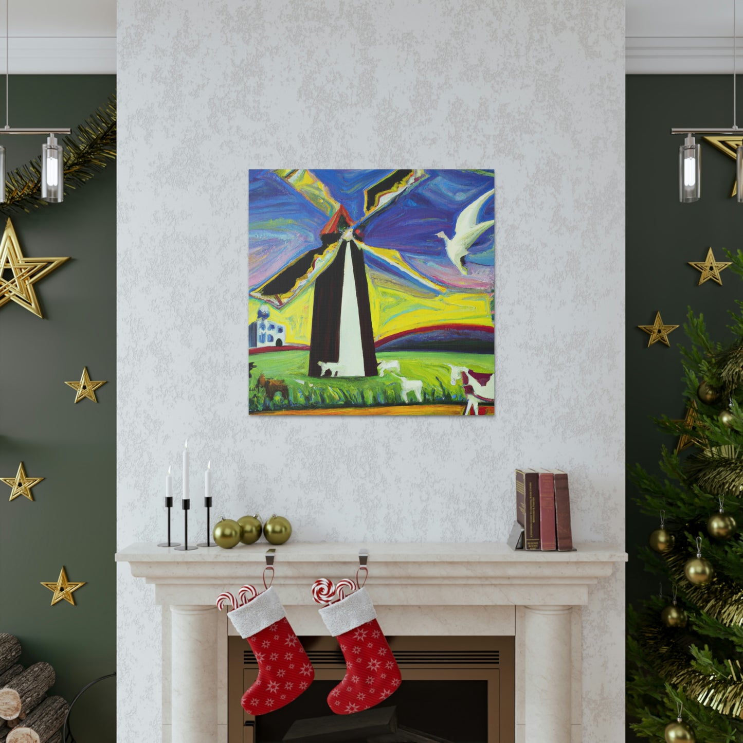 "Windmill in Dreamland" - Canvas