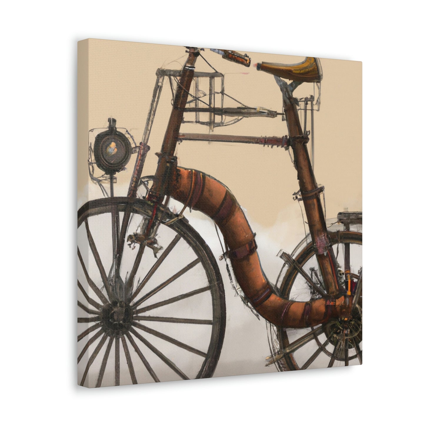 "The Clockwork Bicycle Ride" - Canvas