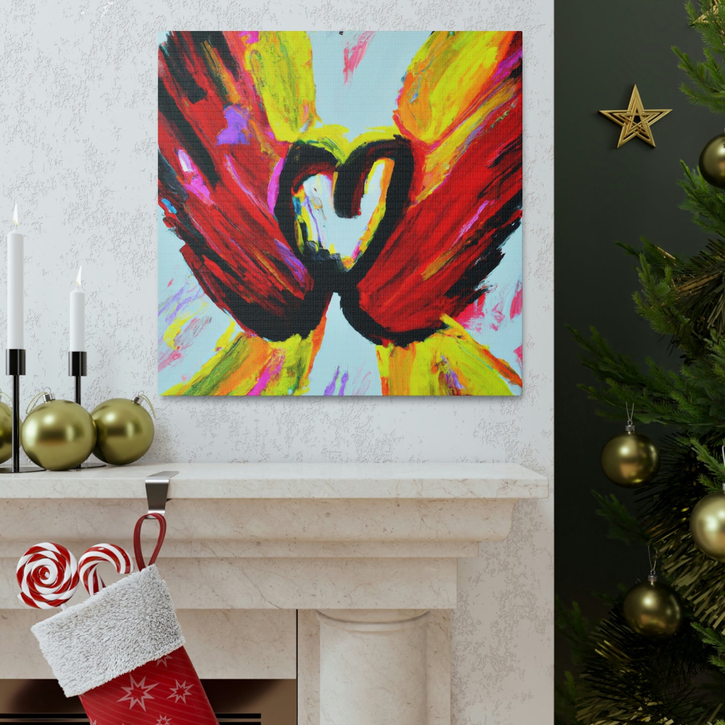 Love's Angelic Wings - Canvas