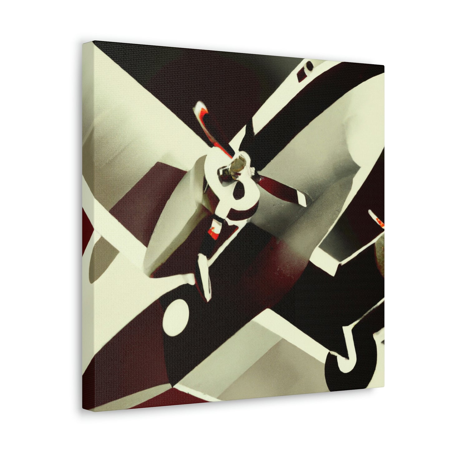 "Flight Over Deco City" - Canvas