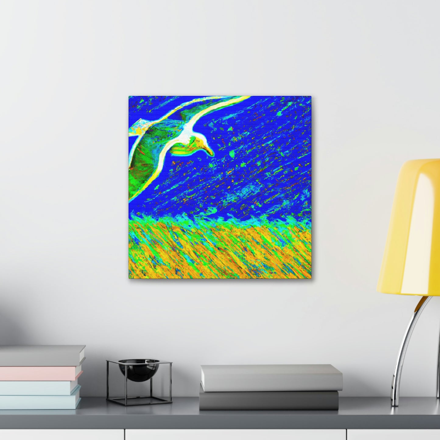 Seagulls on the Shore - Canvas