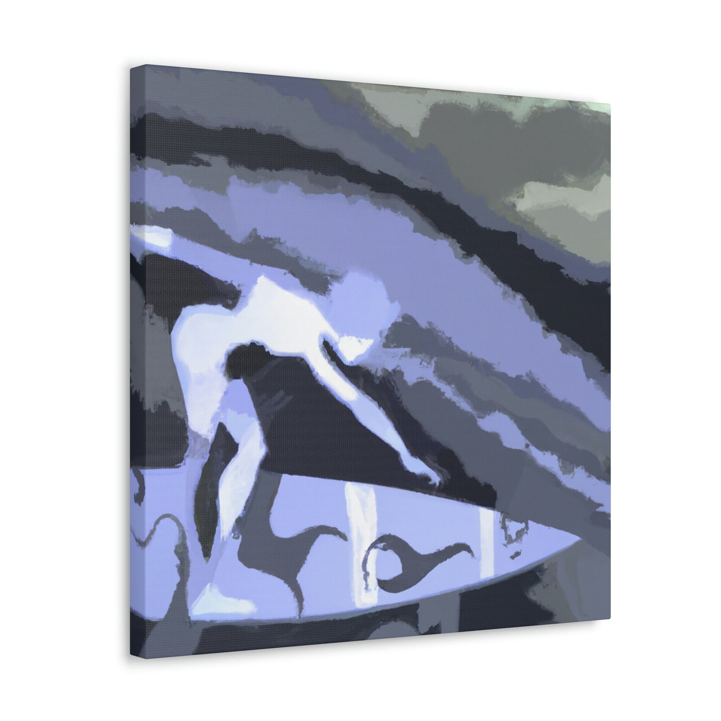 Surfing the Sea Swell - Canvas