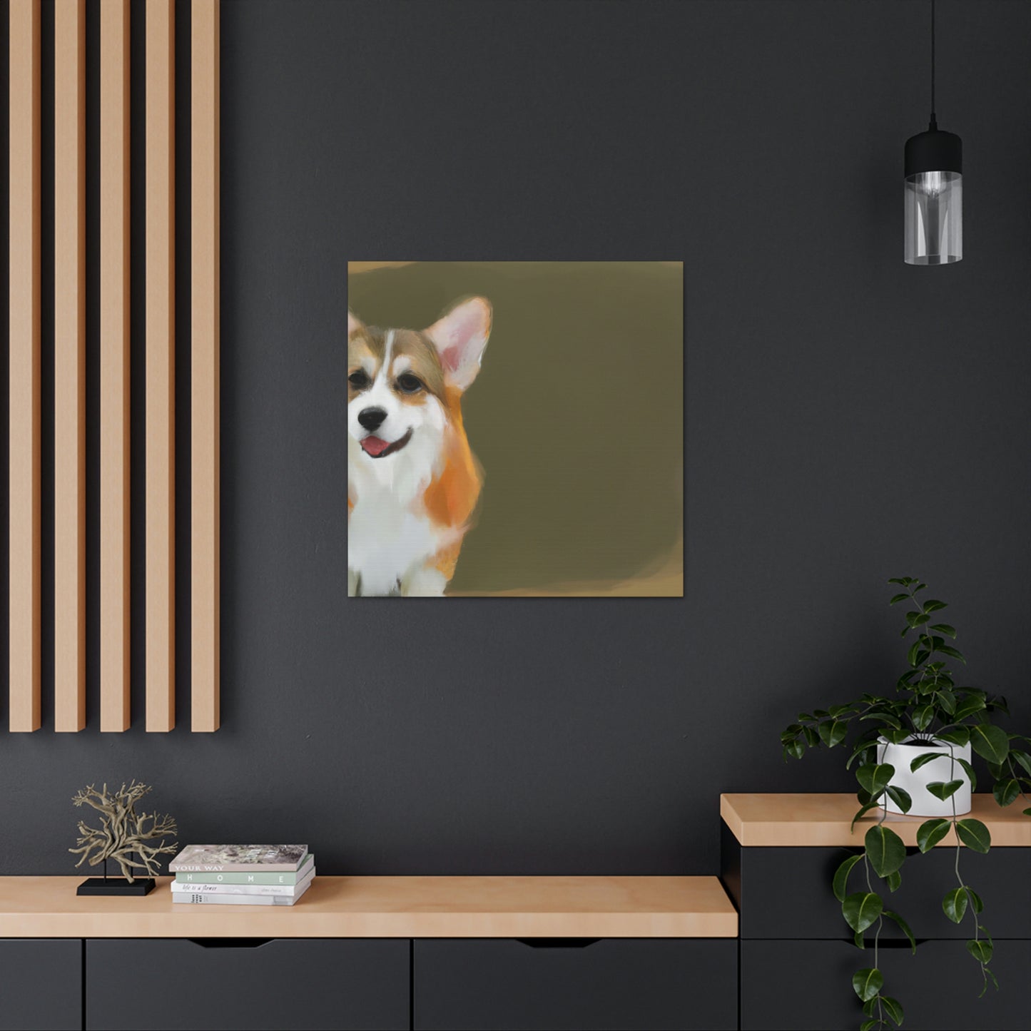 "Companionship of Corgis" - Canvas