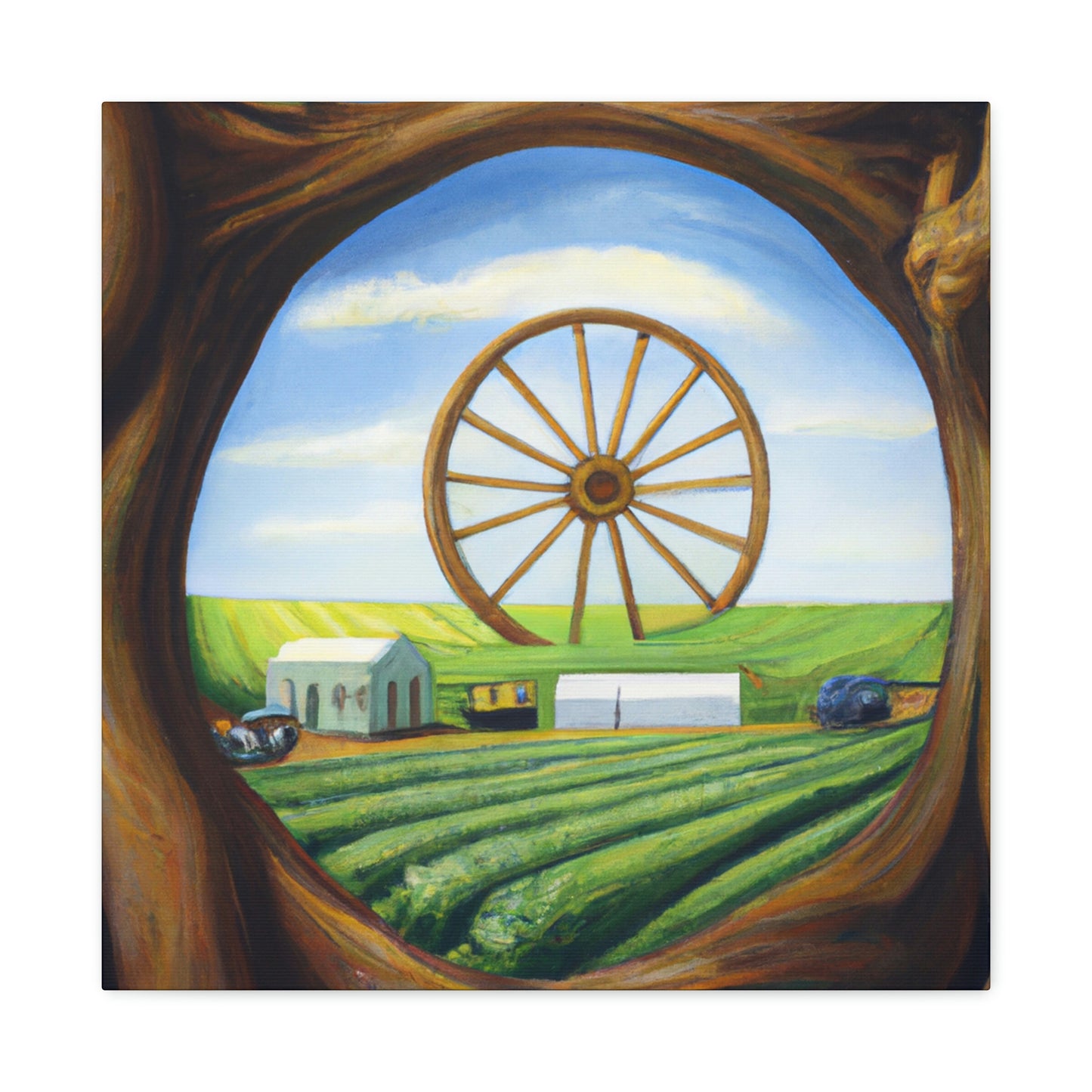 Revolutionary Wagon Wheel - Canvas