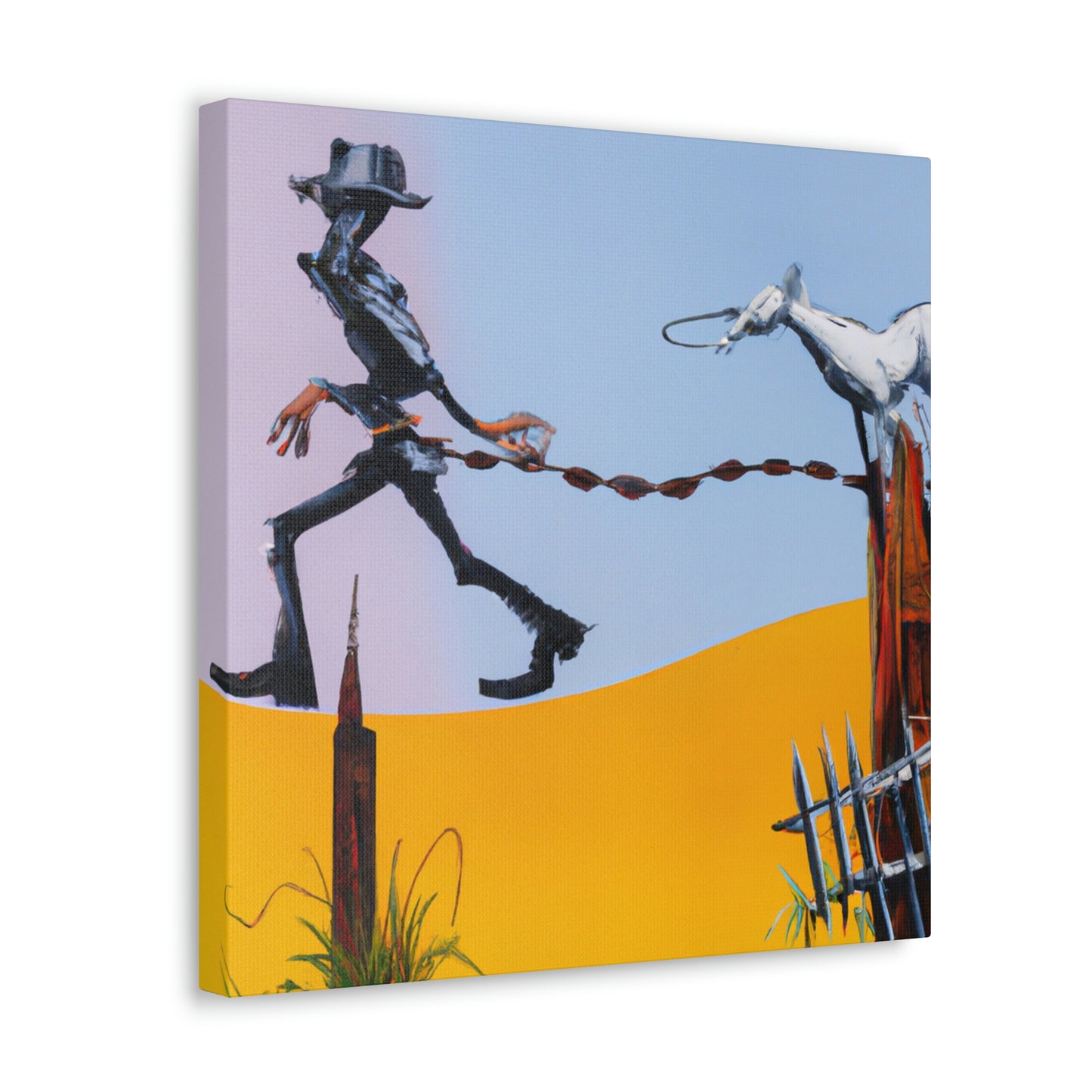 Barbed Dreams Fence - Canvas