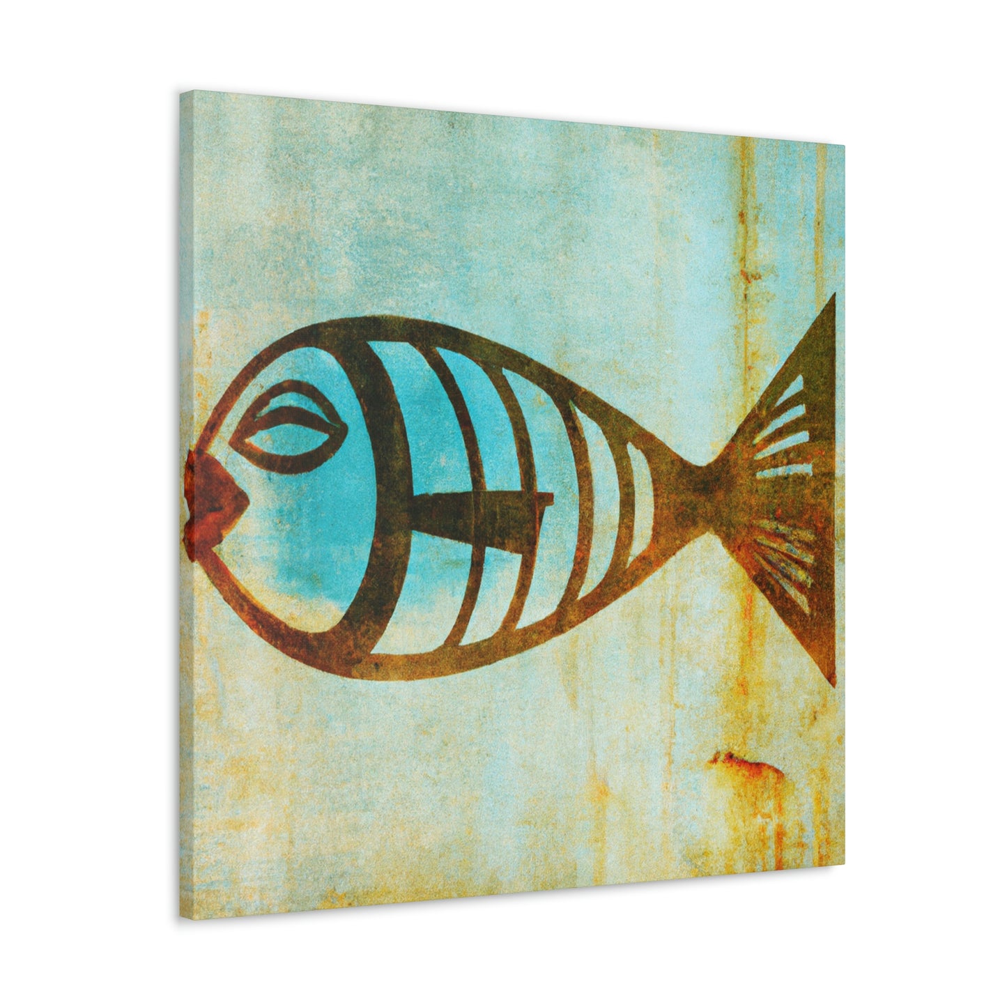 "Gilded Fish Glistening' - Canvas