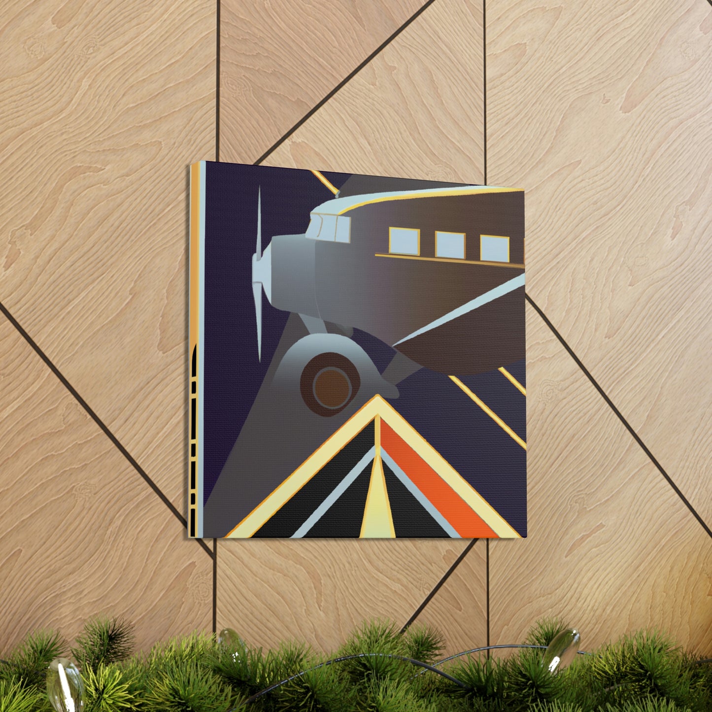 "Aerial Art Deco Dream" - Canvas