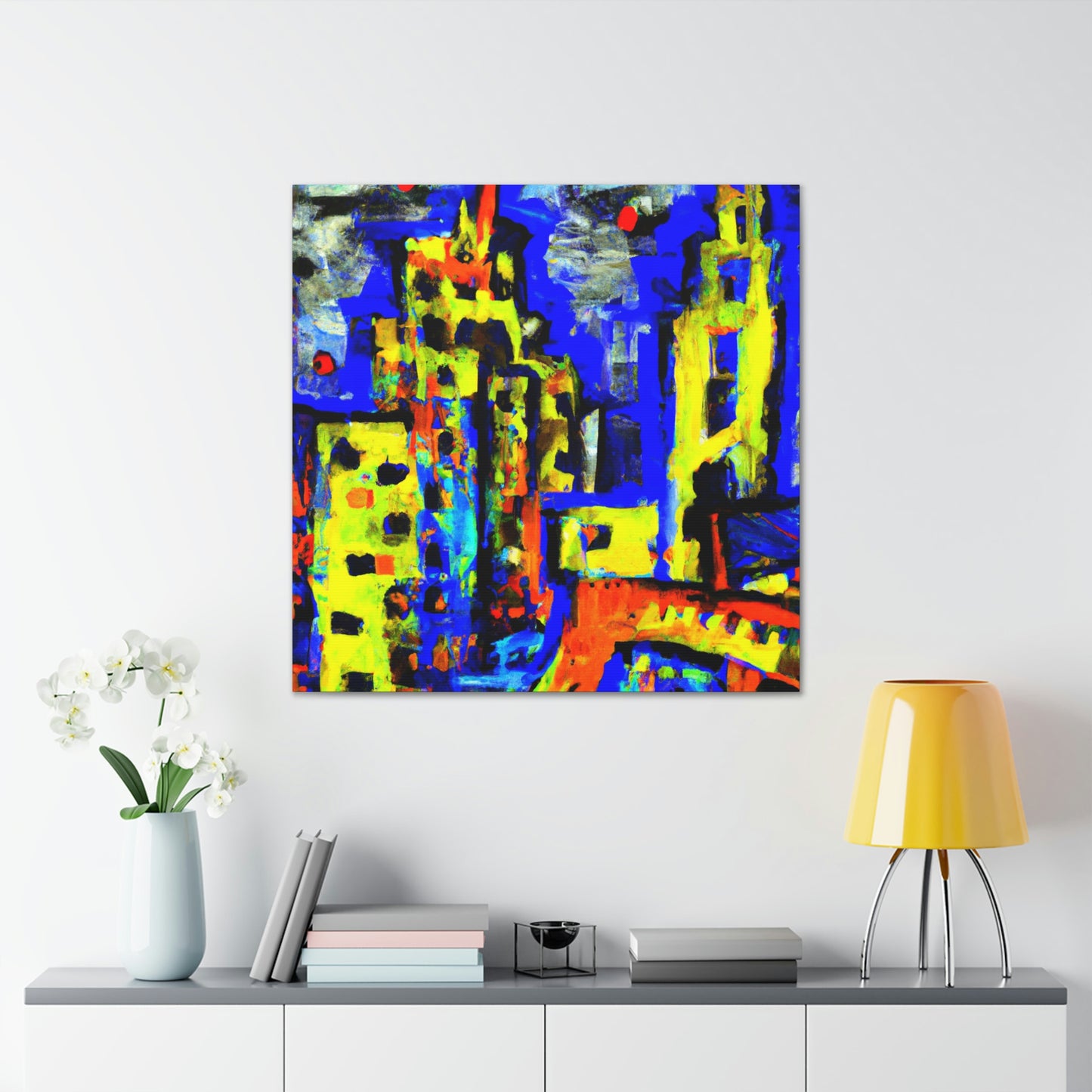 "Modernist Expressionism Sunset" - Canvas