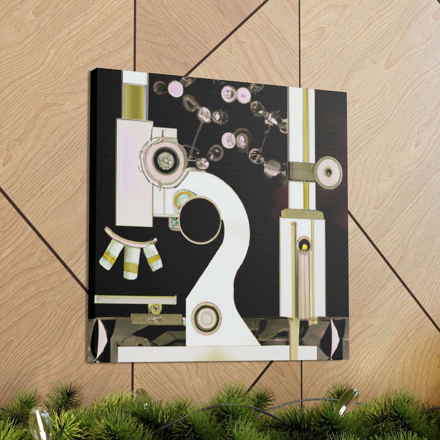 "Microscope Mastery Deco" - Canvas